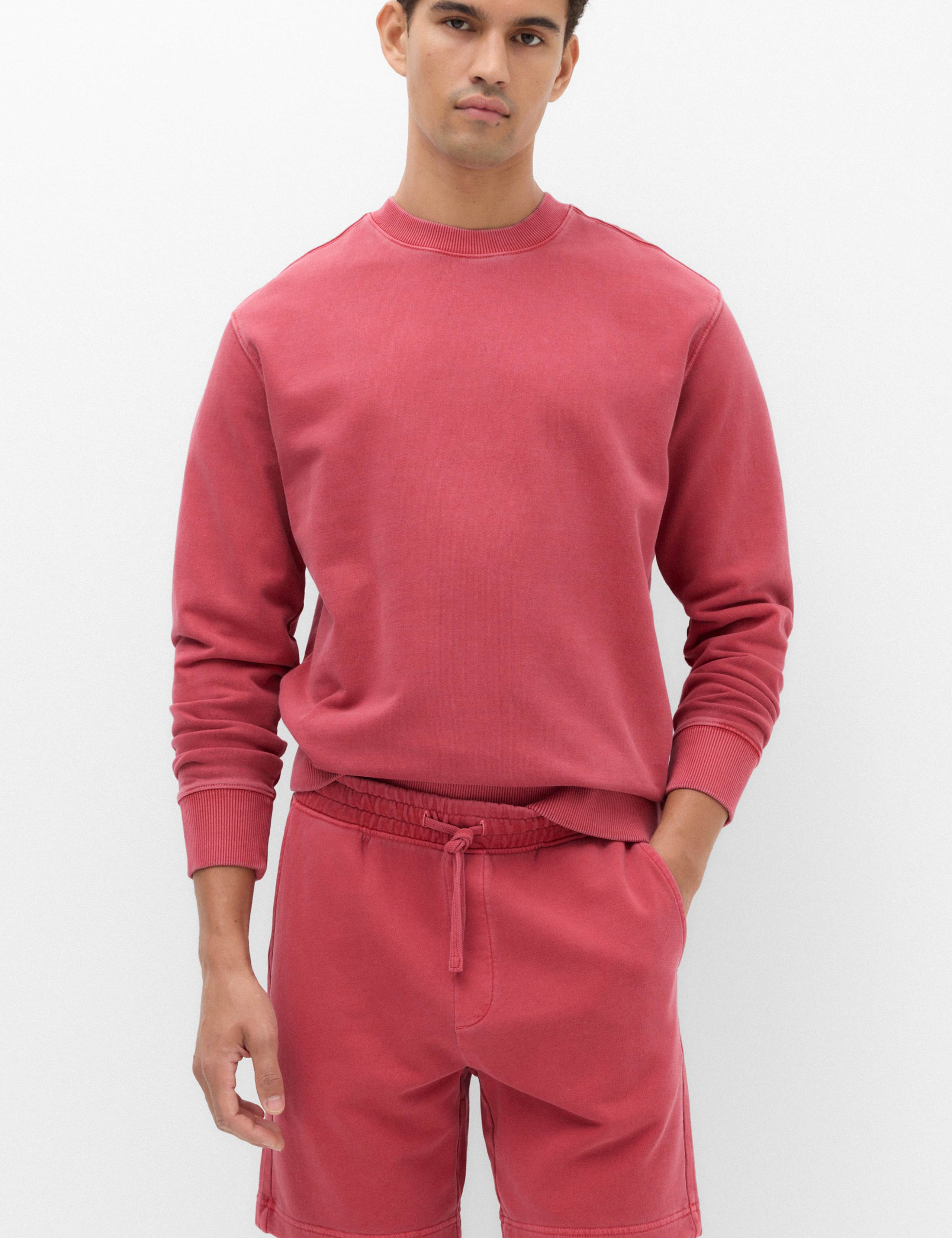 Relaxed Fit Pure Cotton Garment Dye Short