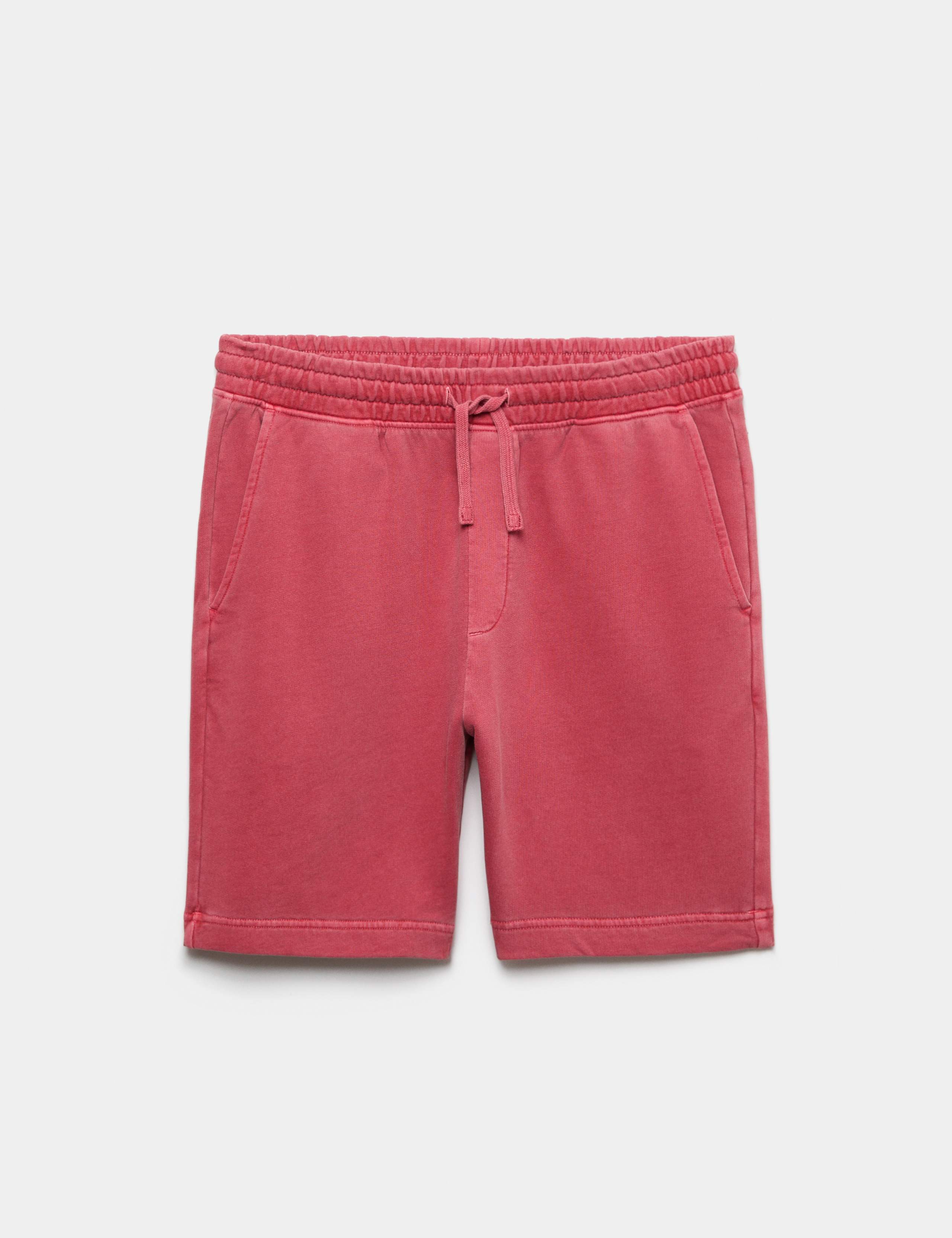 Relaxed Fit Pure Cotton Garment Dye Short