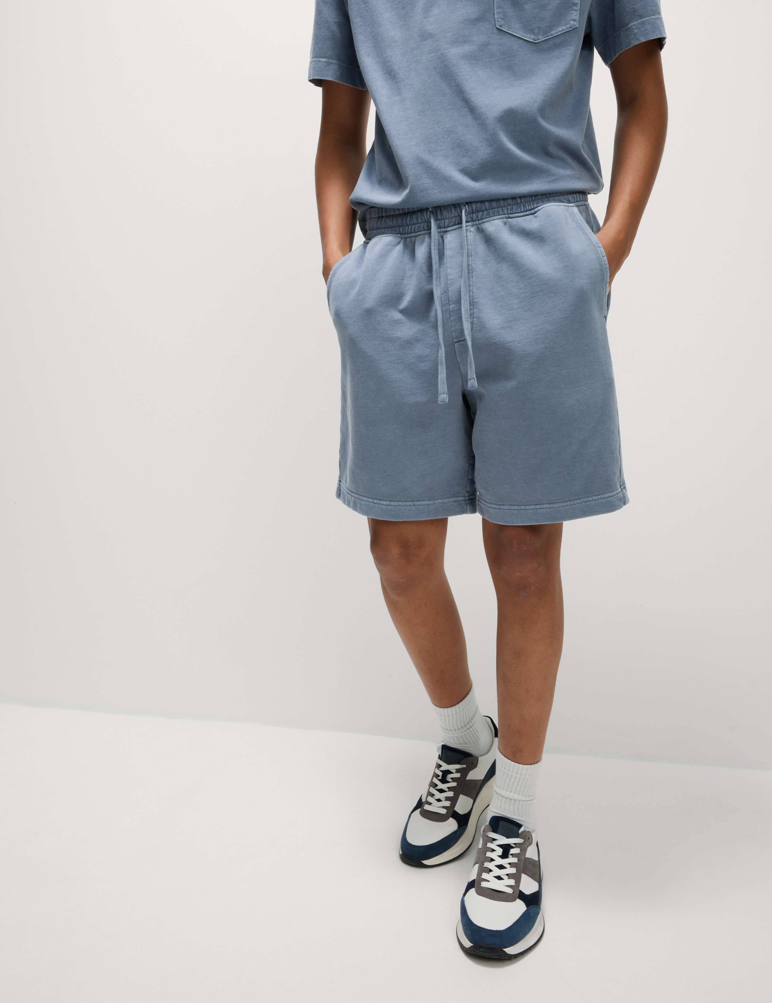 Relaxed Fit Pure Cotton Garment Dye Short