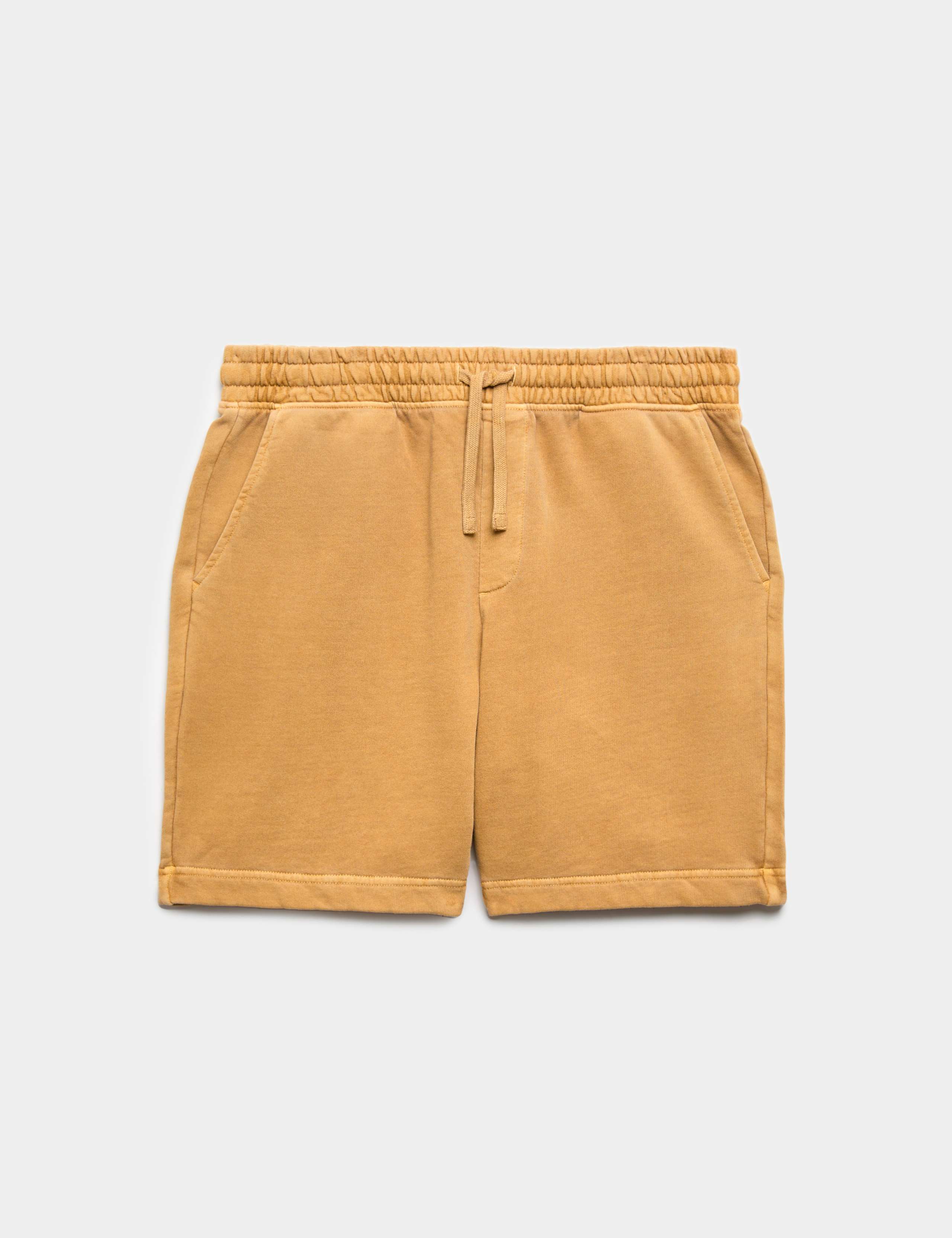 Relaxed Fit Pure Cotton Garment Dye Short
