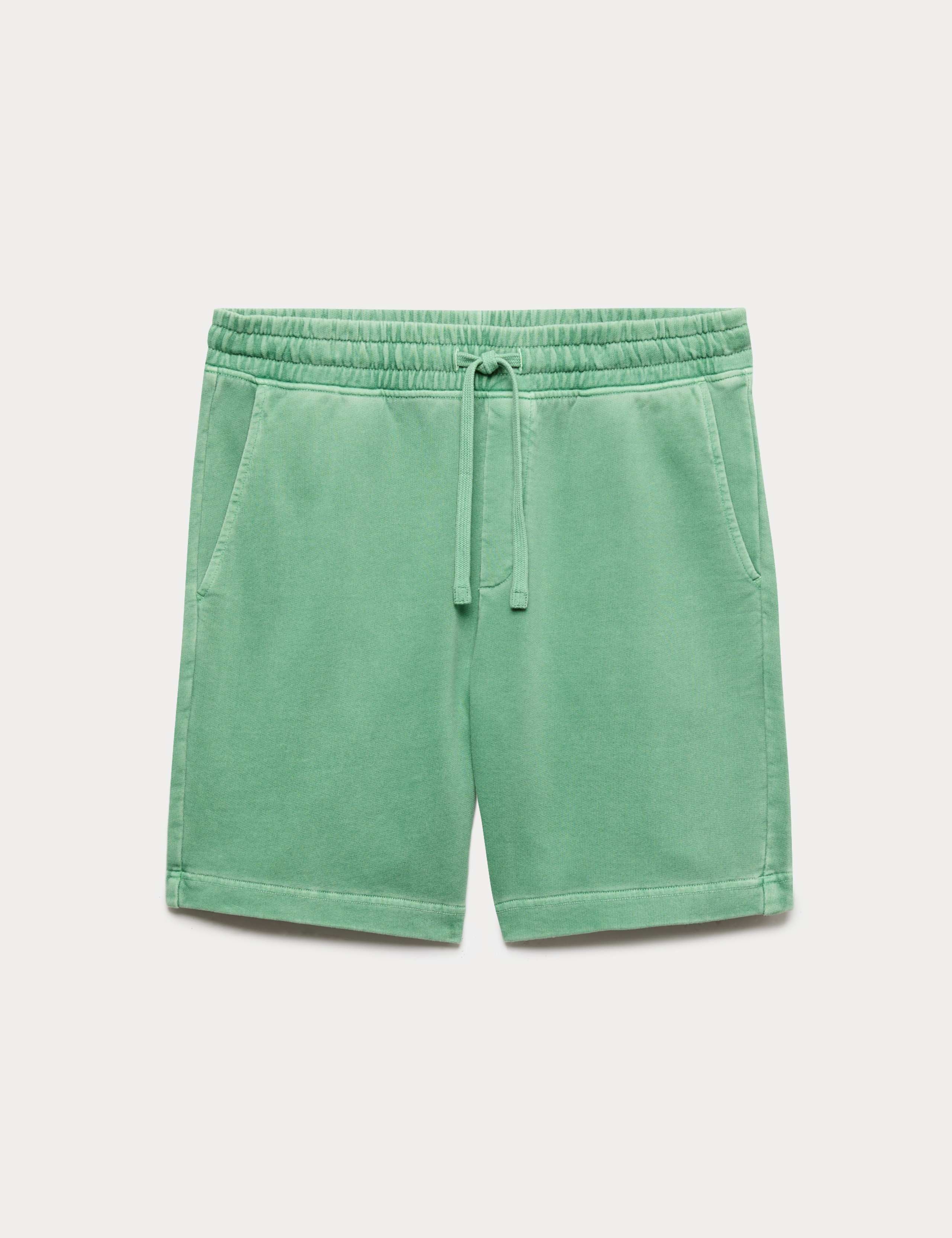 Relaxed Fit Pure Cotton Garment Dye Short