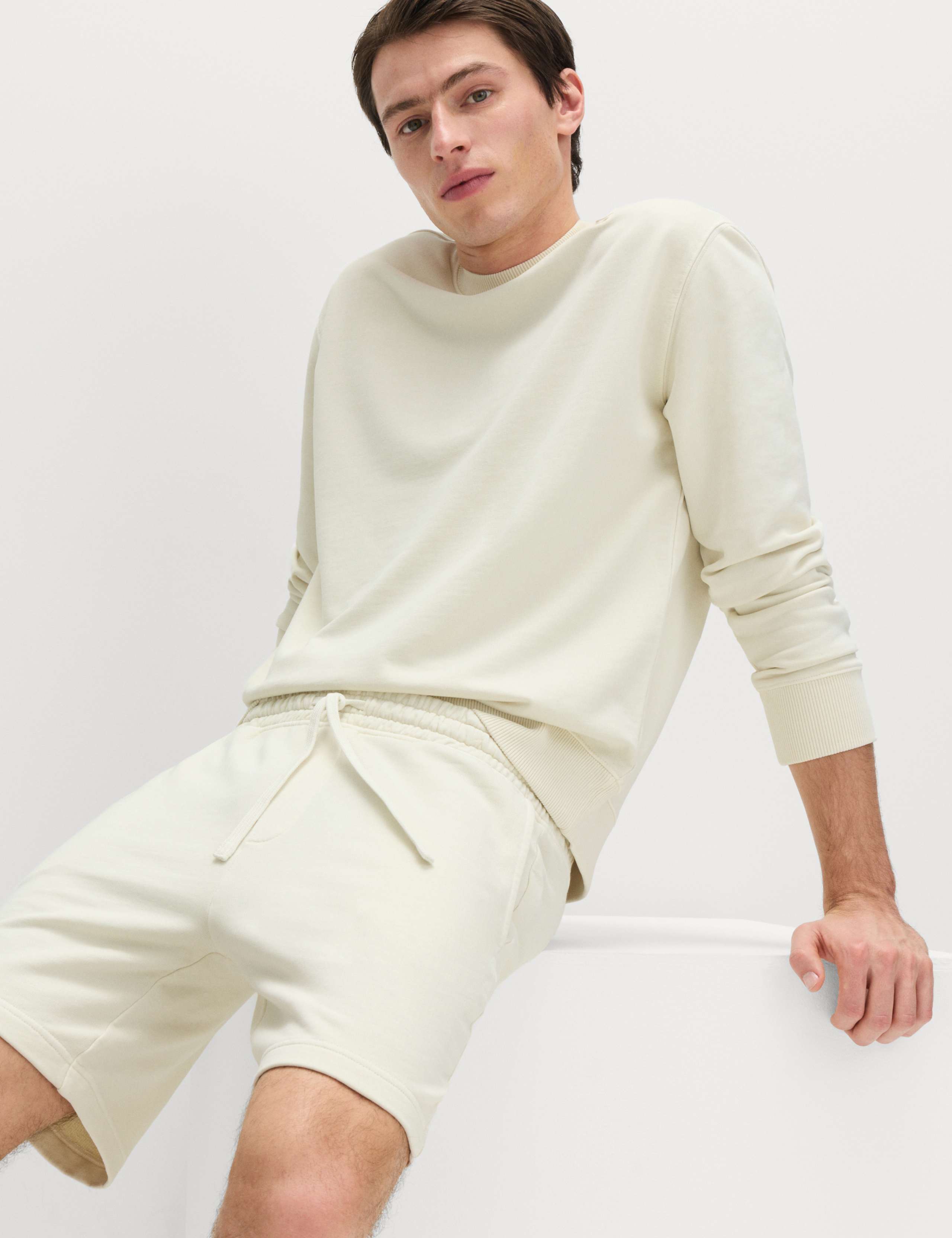 Relaxed Fit Pure Cotton Garment Dye Short