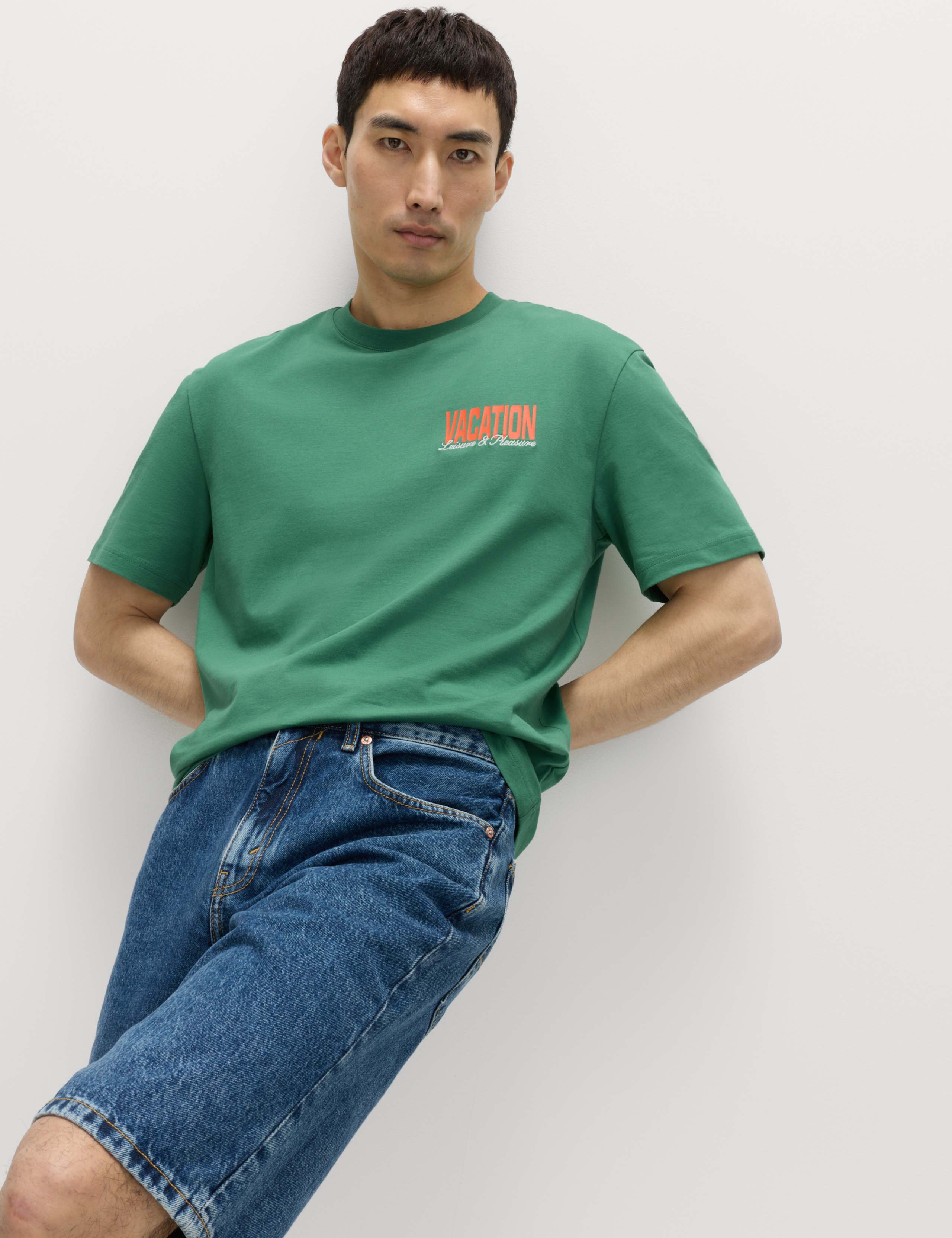 Pure Cotton Summer Vacation Slogan T shirt