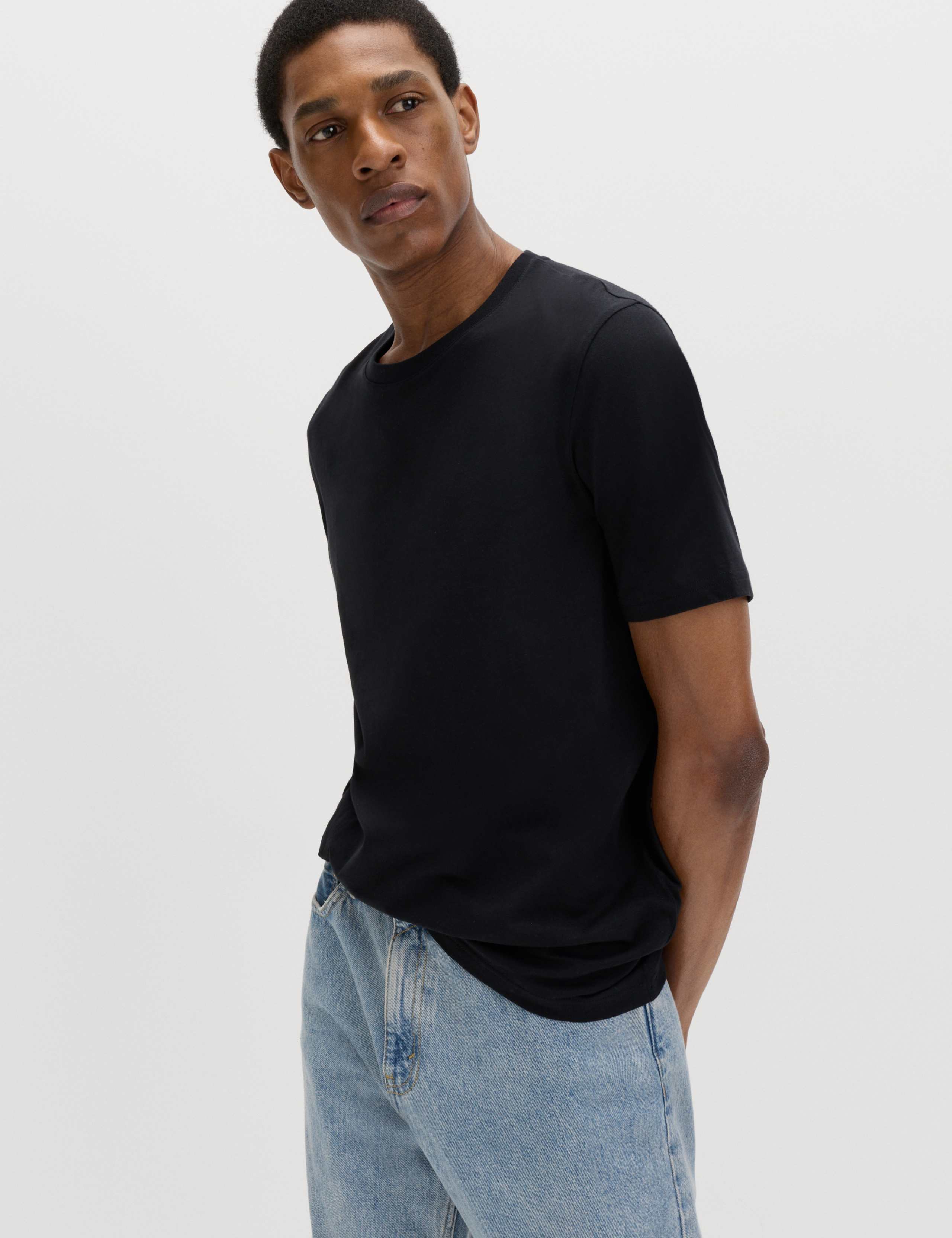 3 Pack Pure Cotton Crew Neck T-Shirts