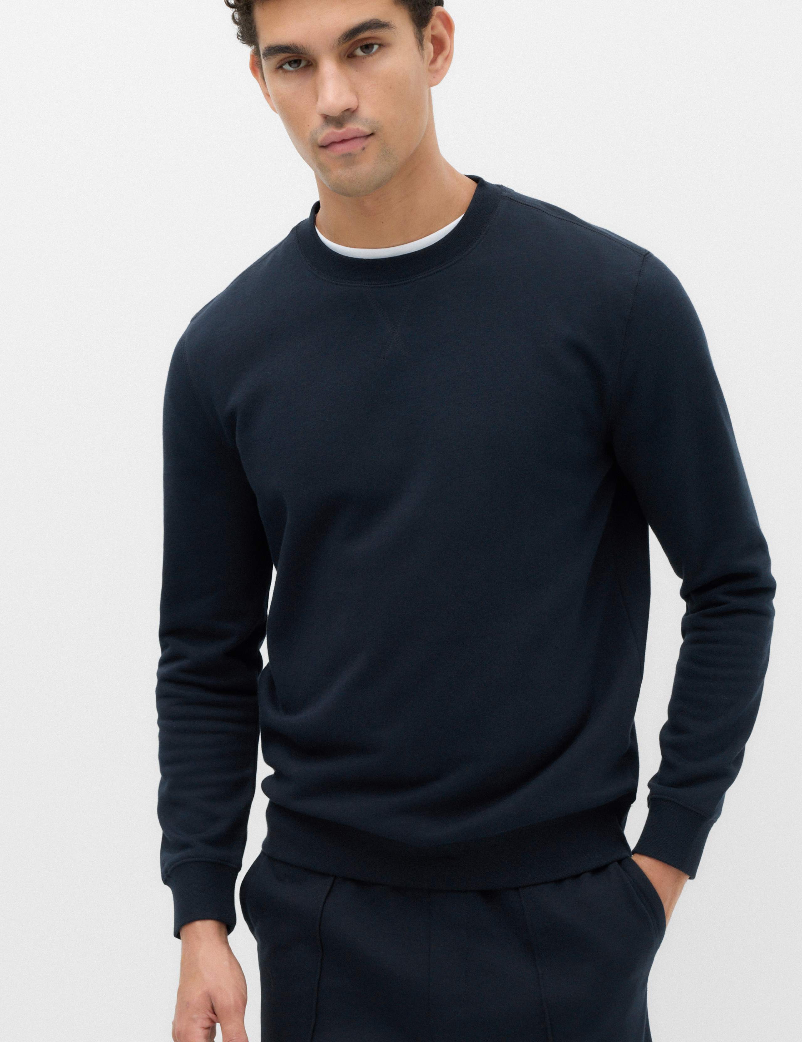 Cotton Rich Brushback Sweatshirt