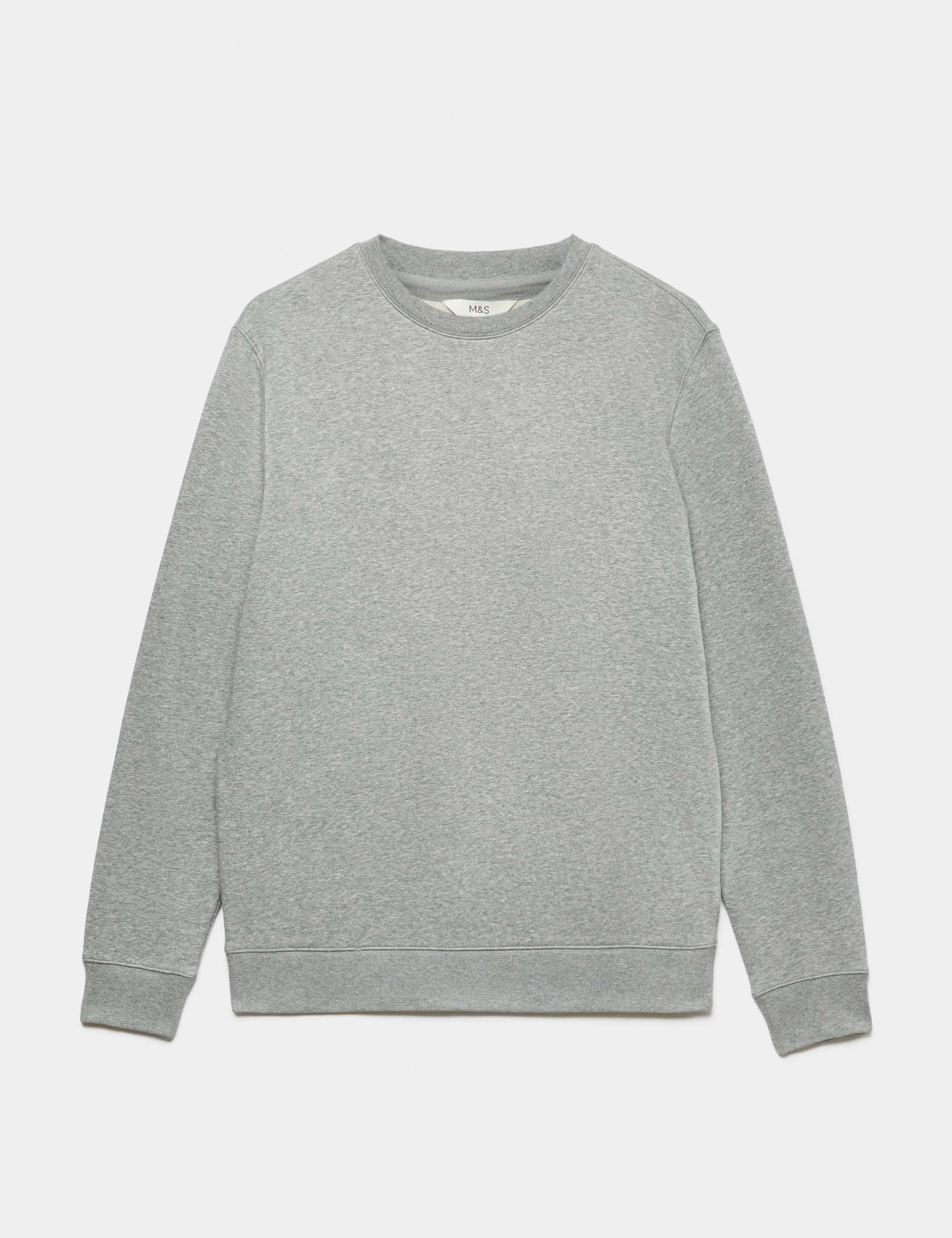 Cotton Rich Brushback Sweatshirt