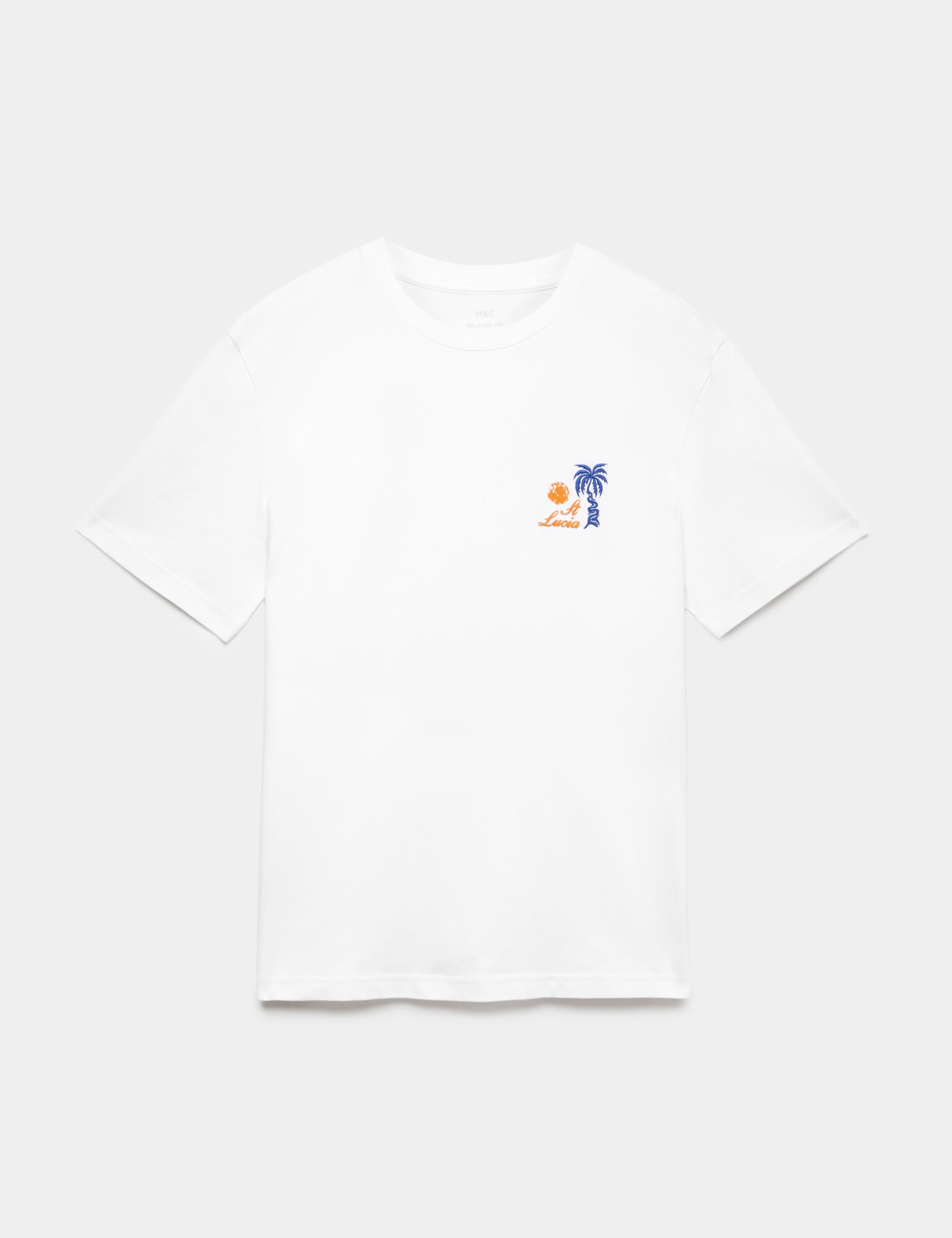 Pure Cotton St Lucia Graphic T-Shirt