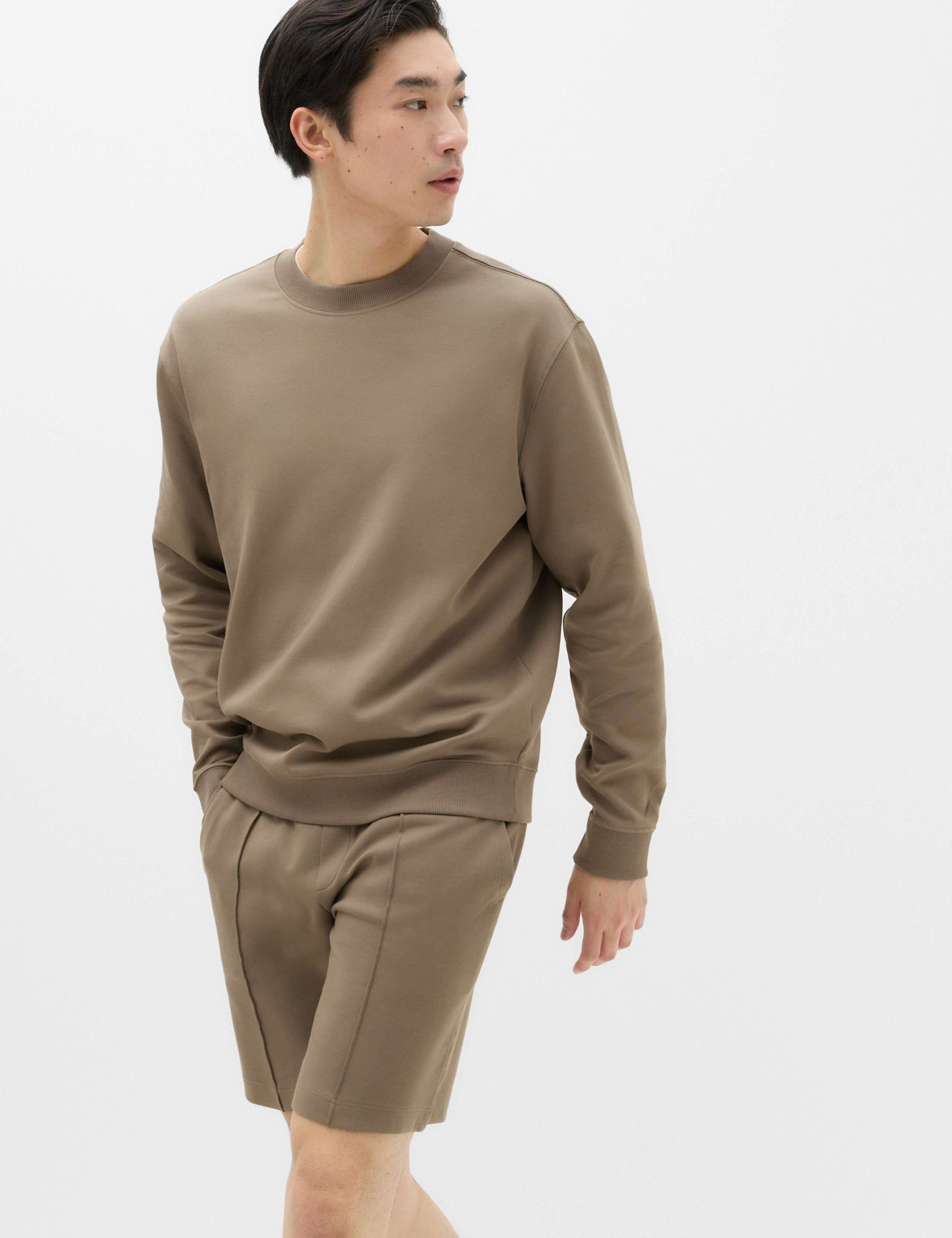 Ultimate Cotton Rich Crew Neck Sweatshirt