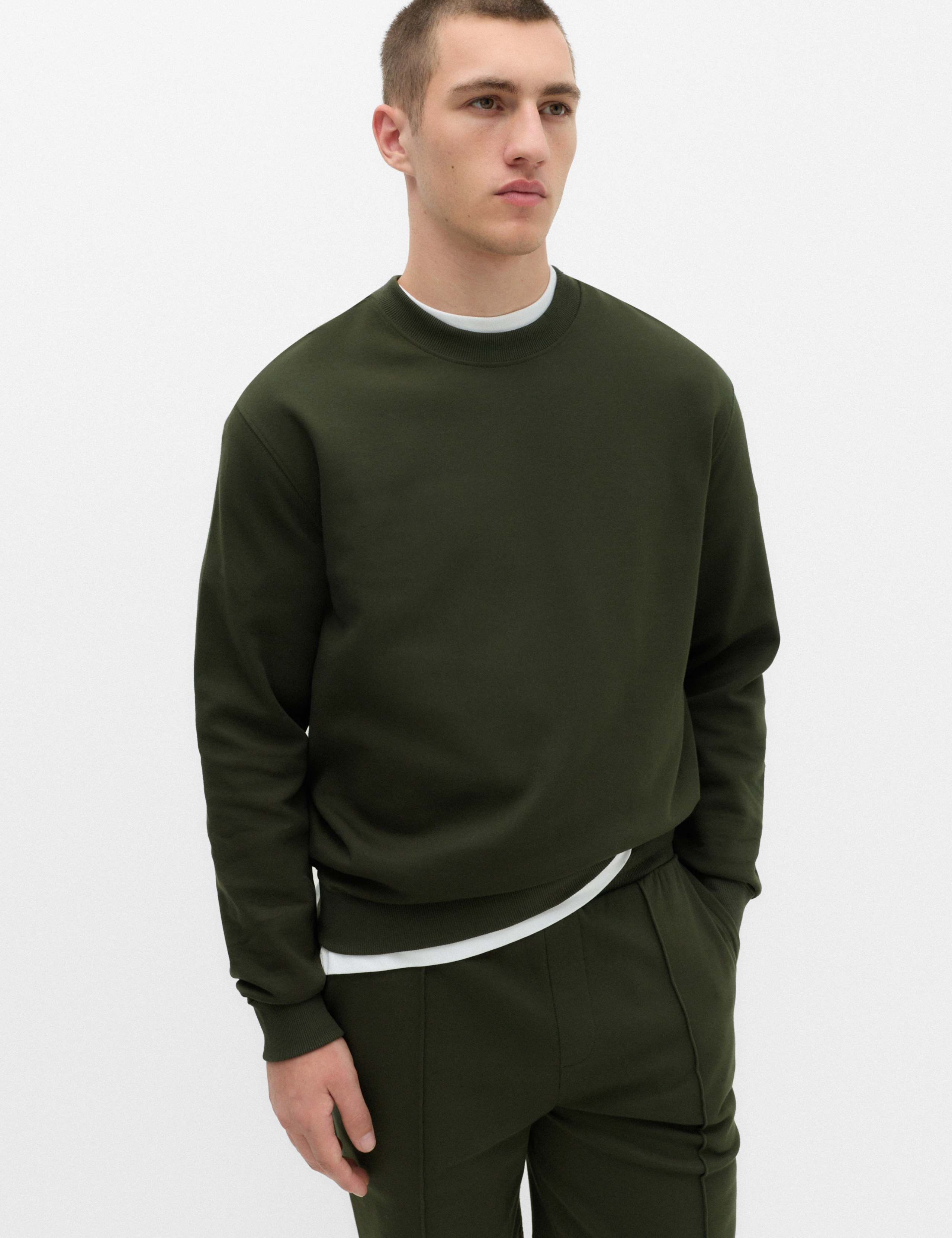 Ultimate Cotton Rich Crew Neck Sweatshirt