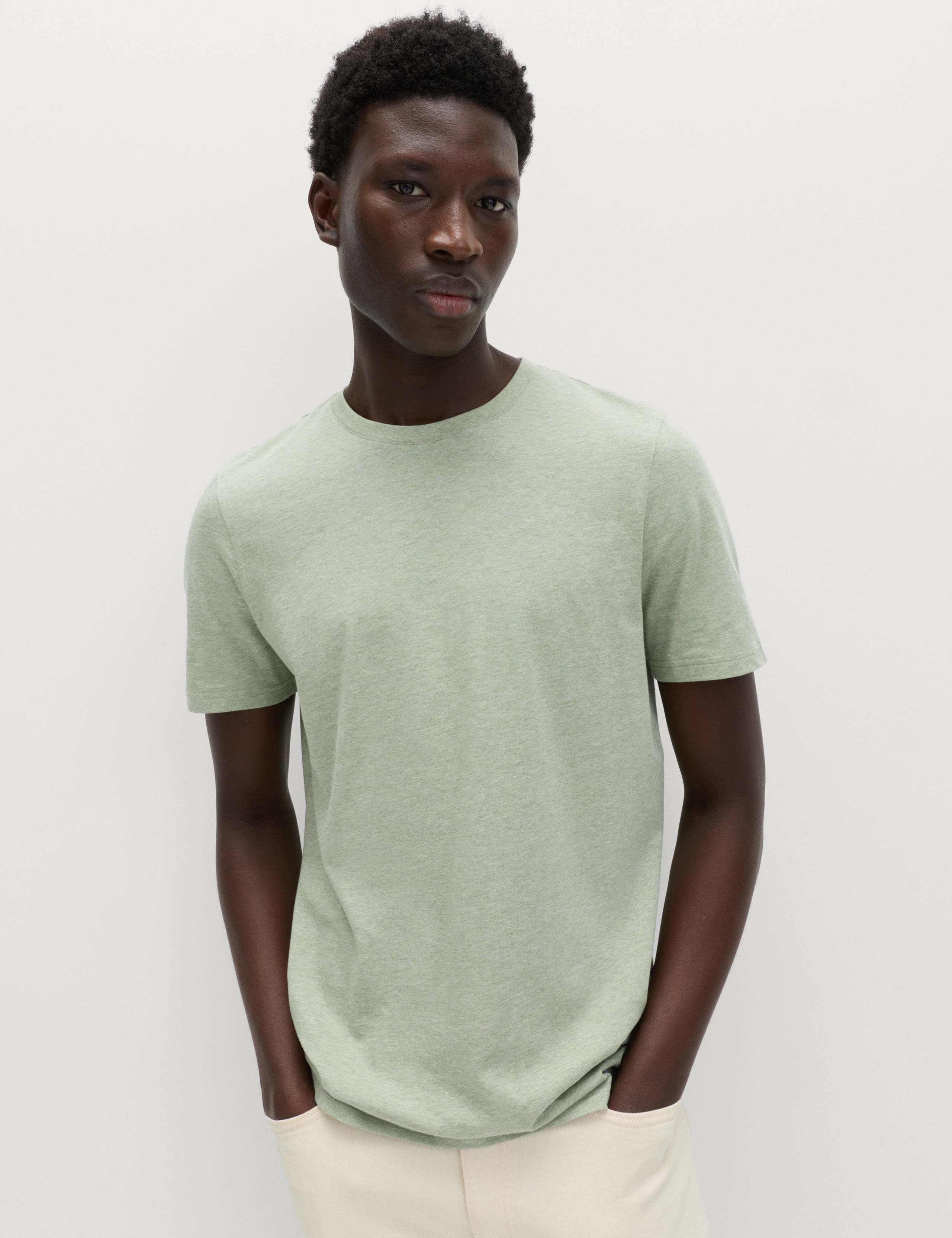 5 Pack Pure Cotton Crew Neck T-Shirts