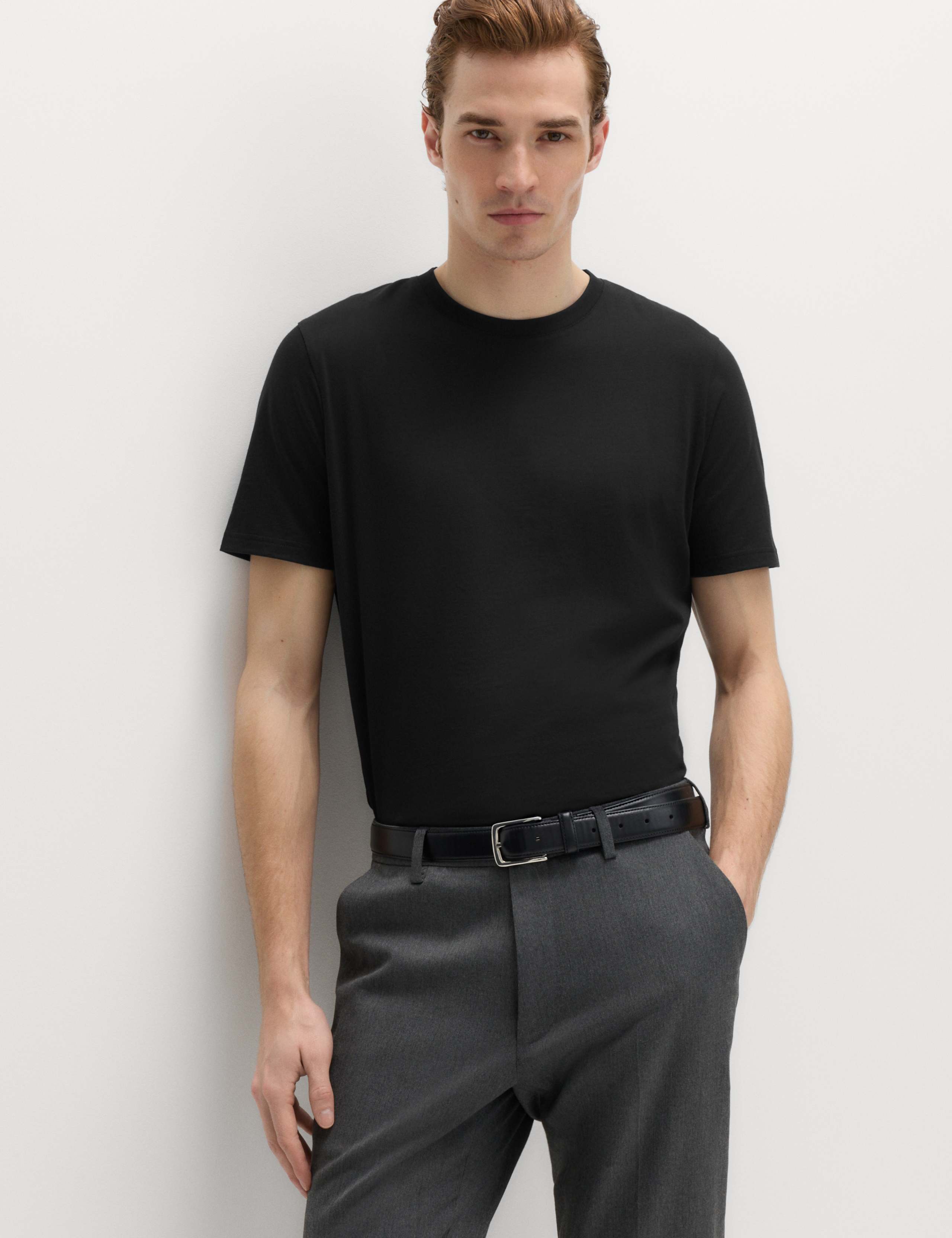 5 Pack Pure Cotton Crew Neck T-Shirts