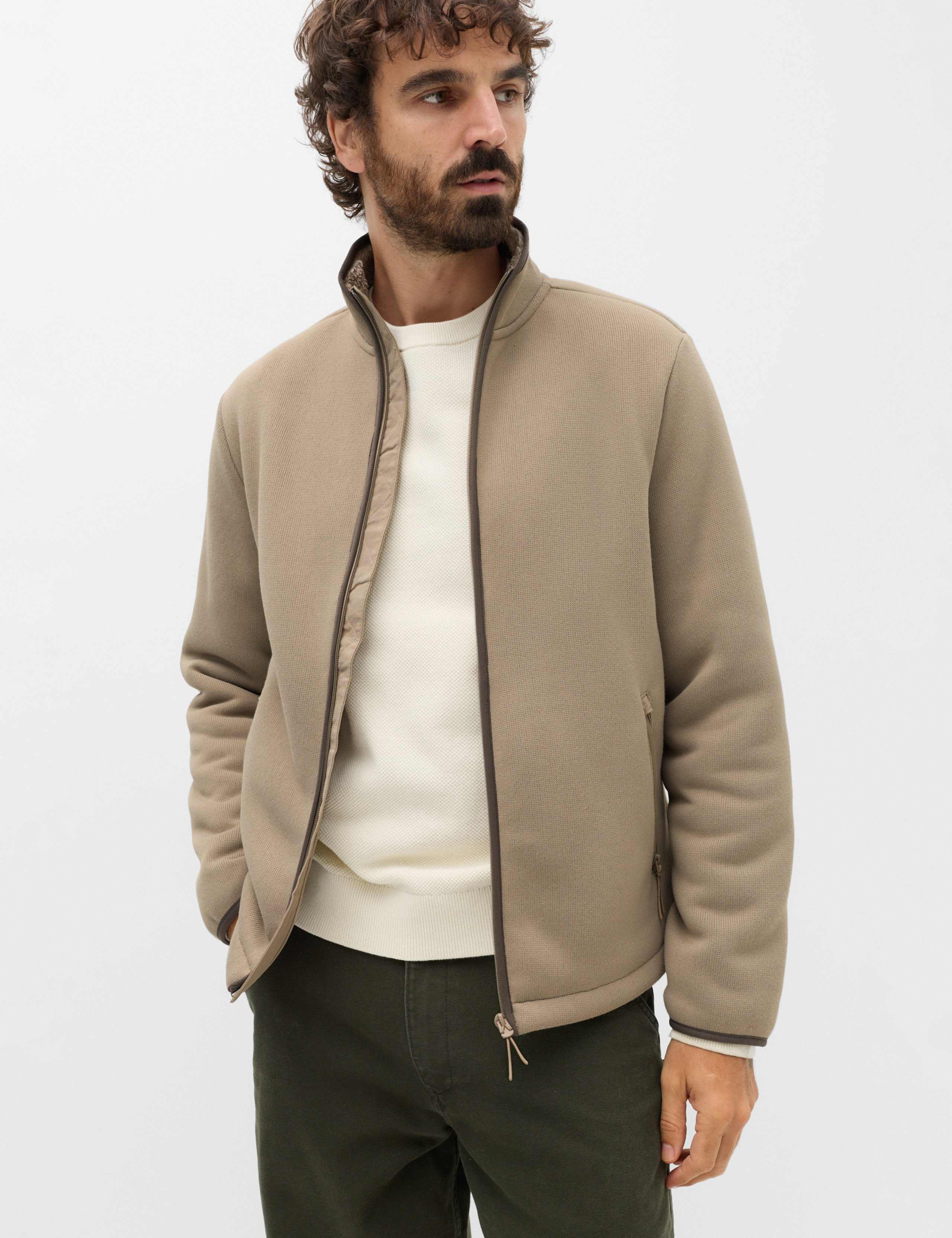 Knitted Fleece Jacket