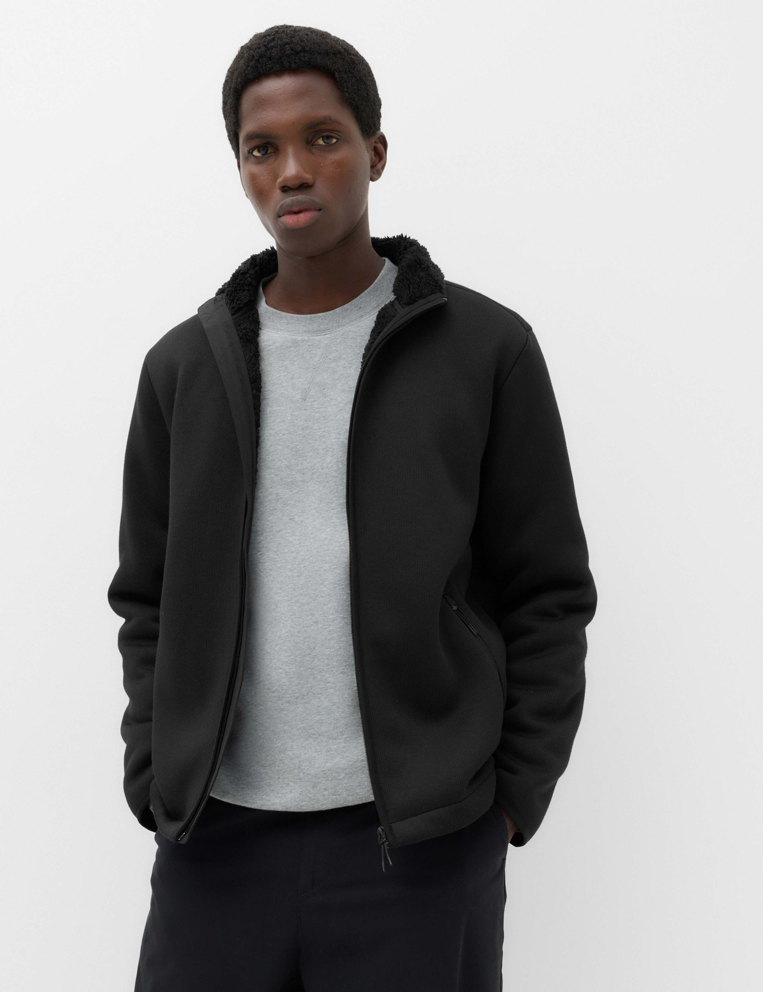 Knitted Fleece Jacket