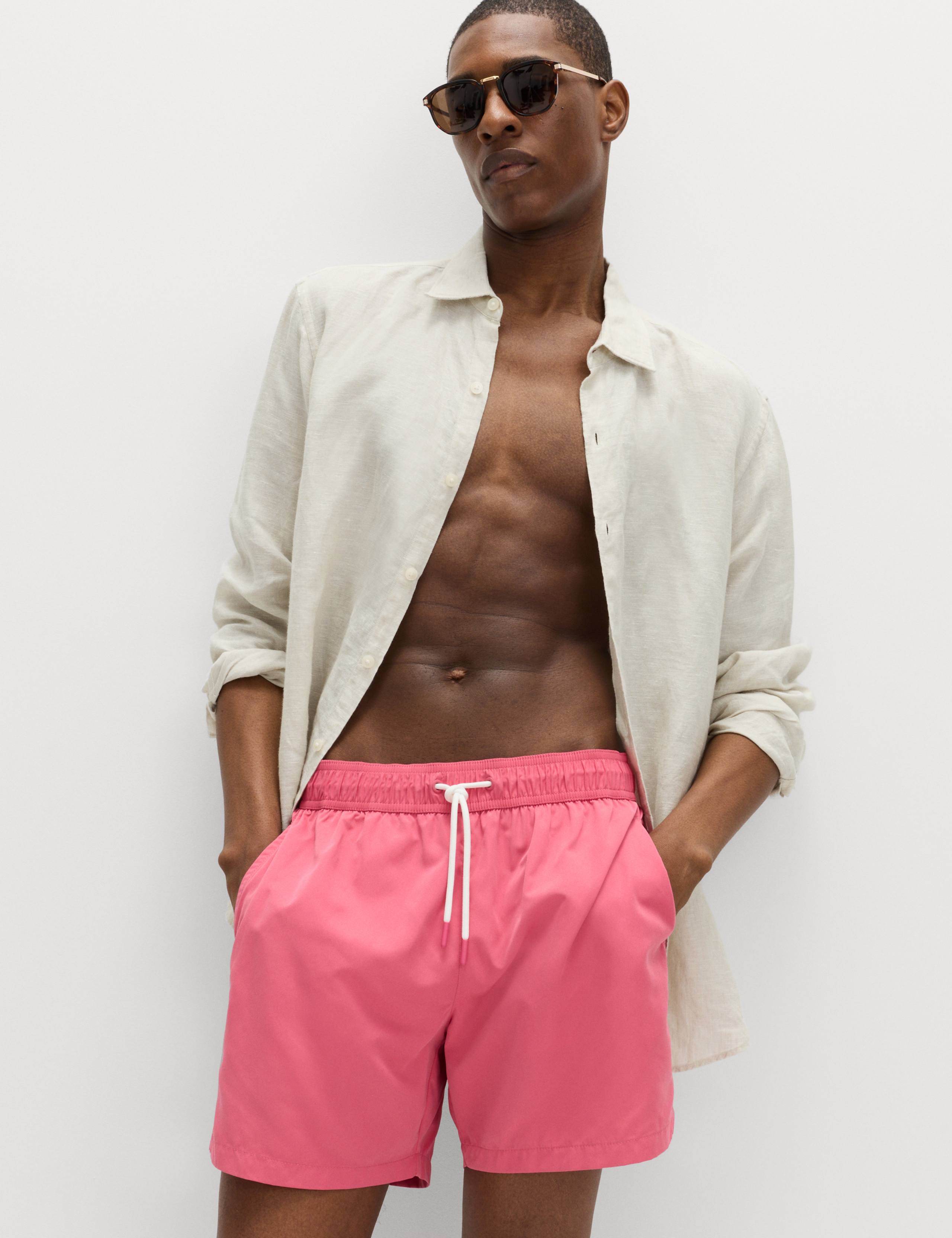 Quick Dry Plain Swim Shorts