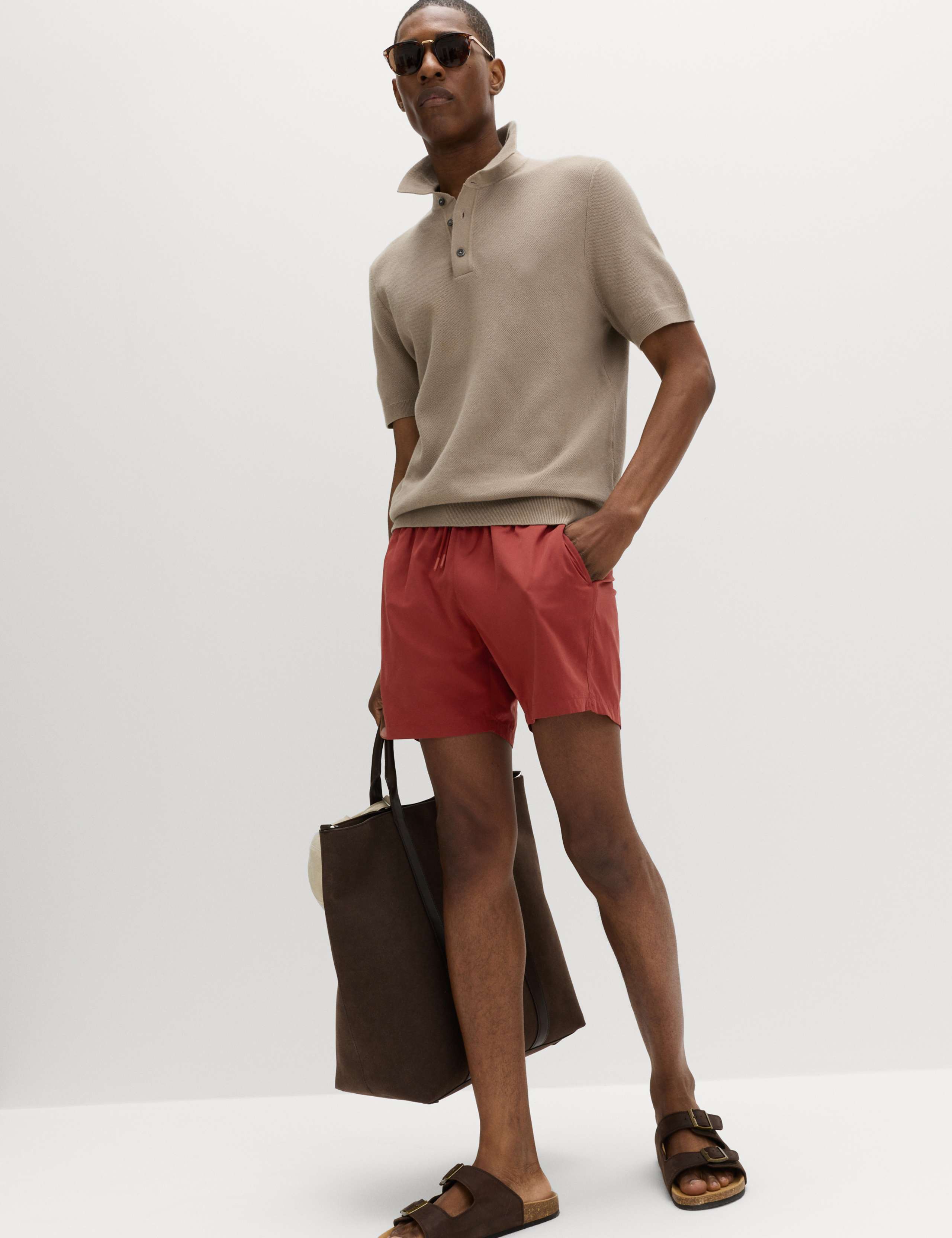 Quick Dry Plain Swim Shorts