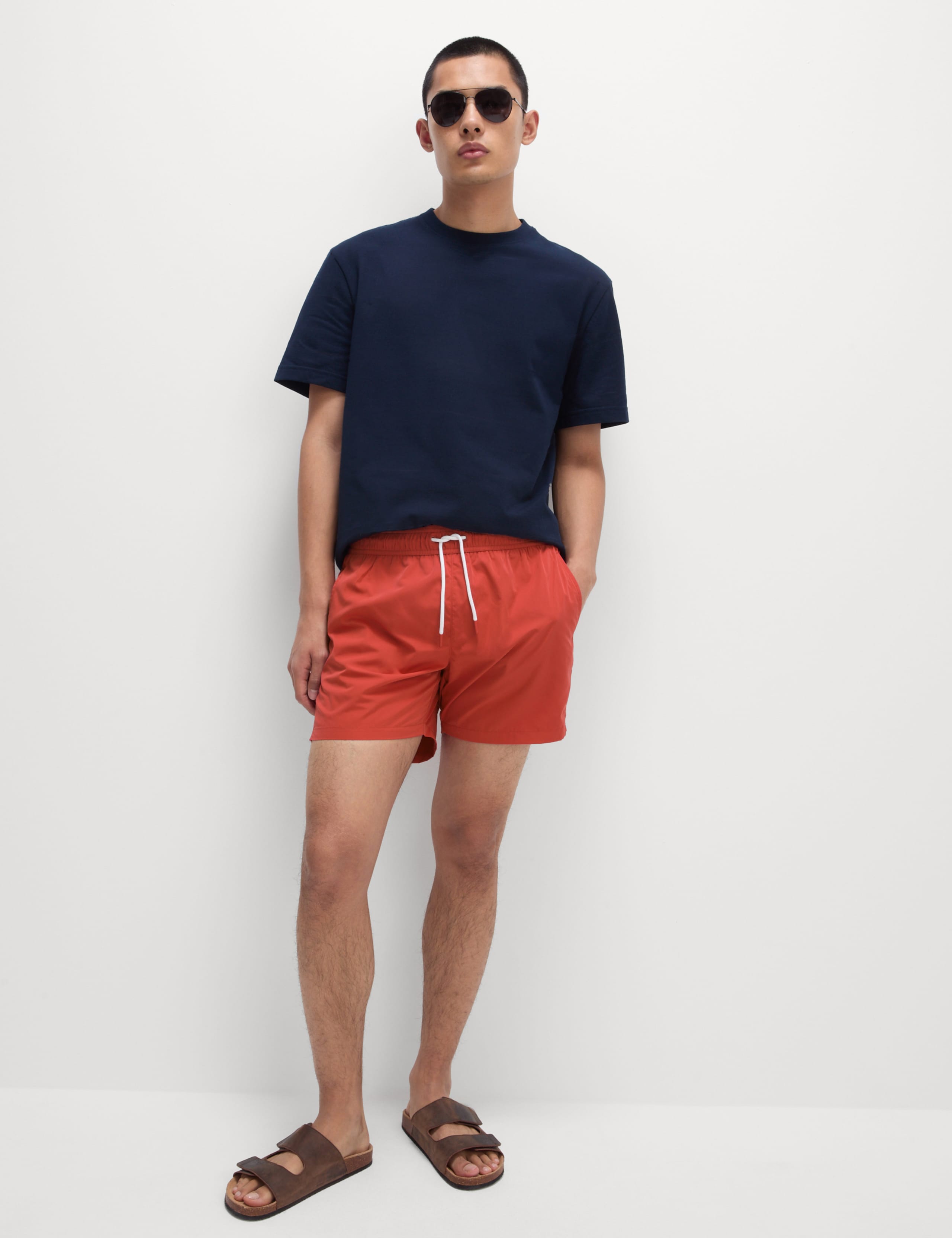 Quick Dry Plain Swim Shorts