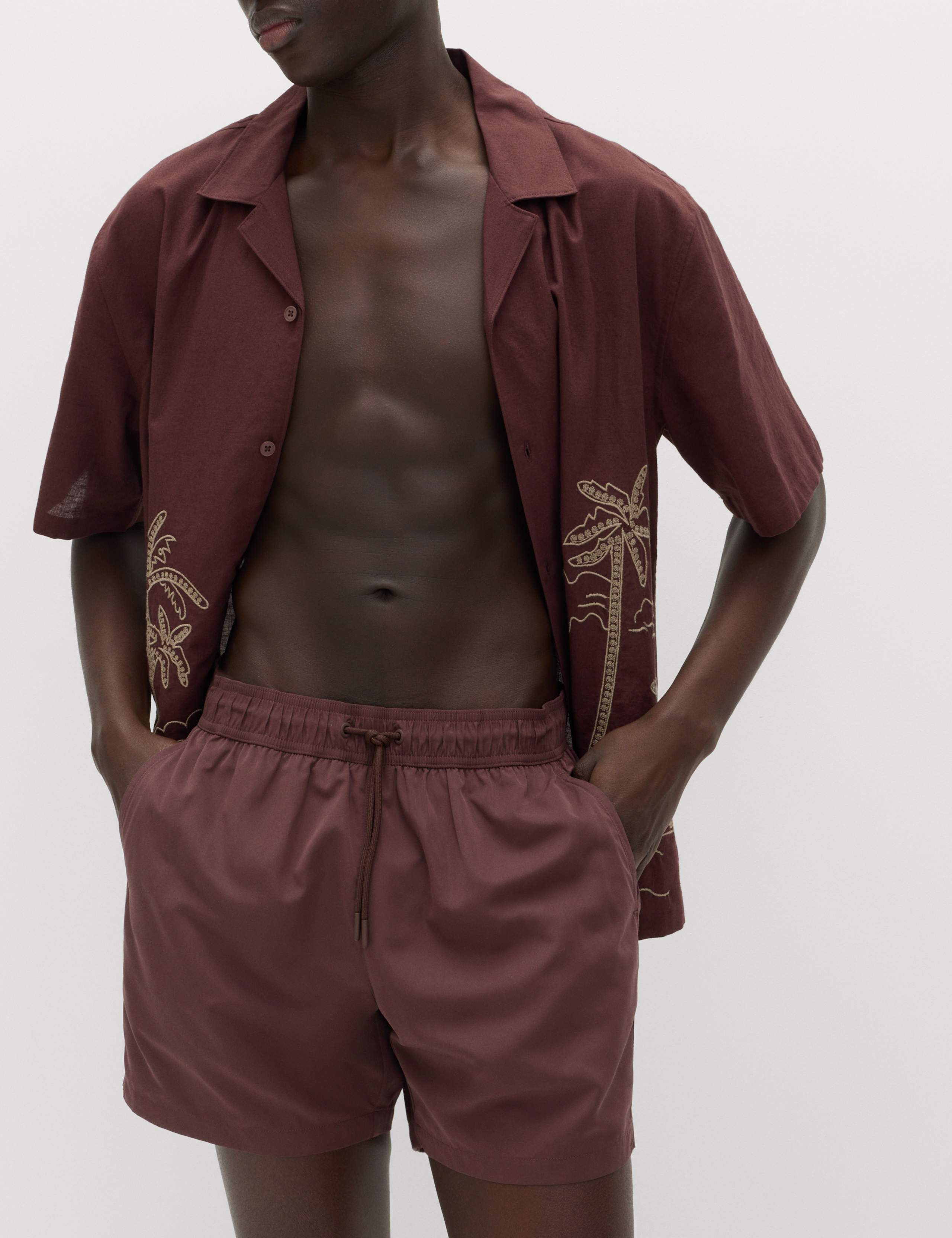 Quick Dry Plain Swim Shorts