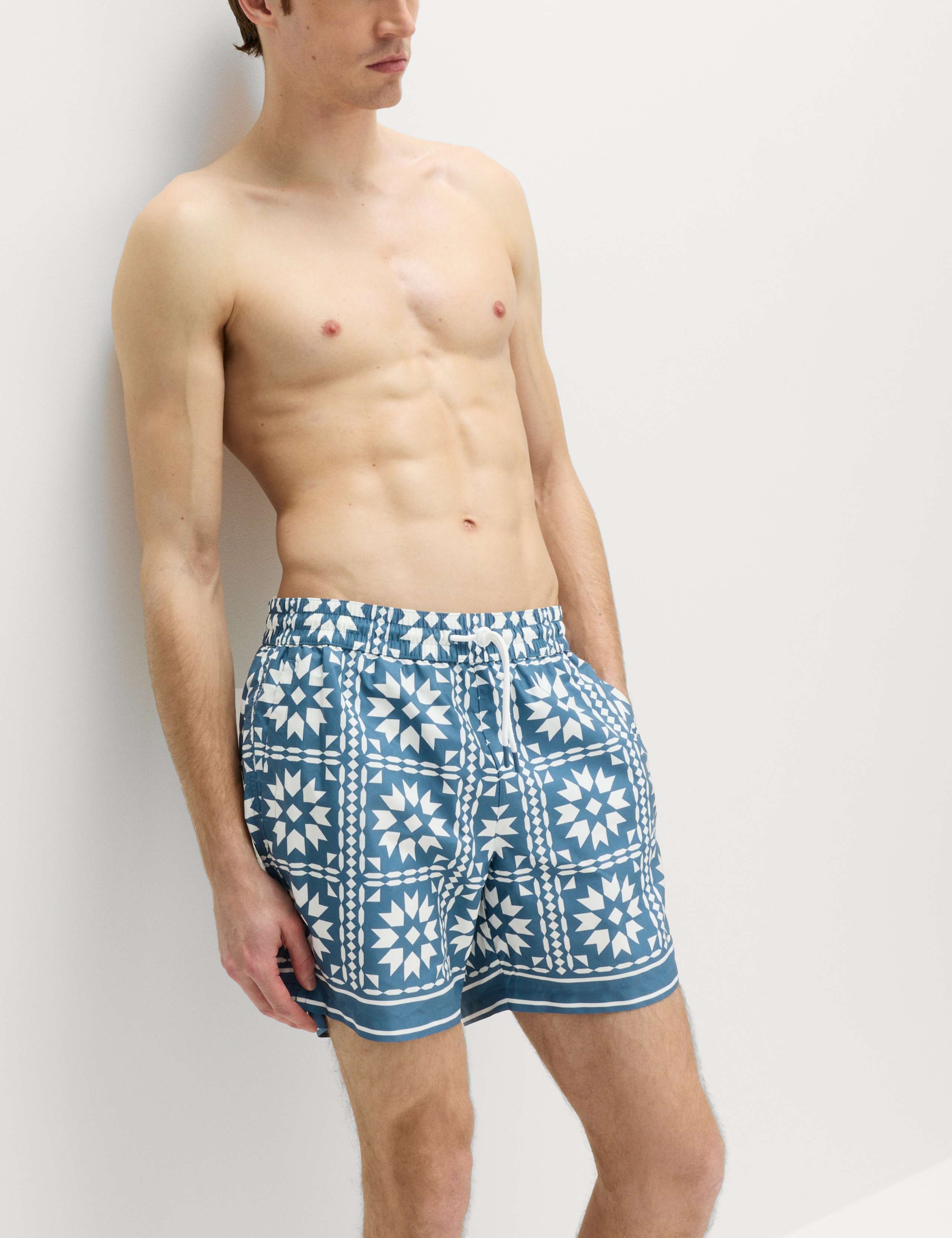 Quick Dry Printed Swim Shorts