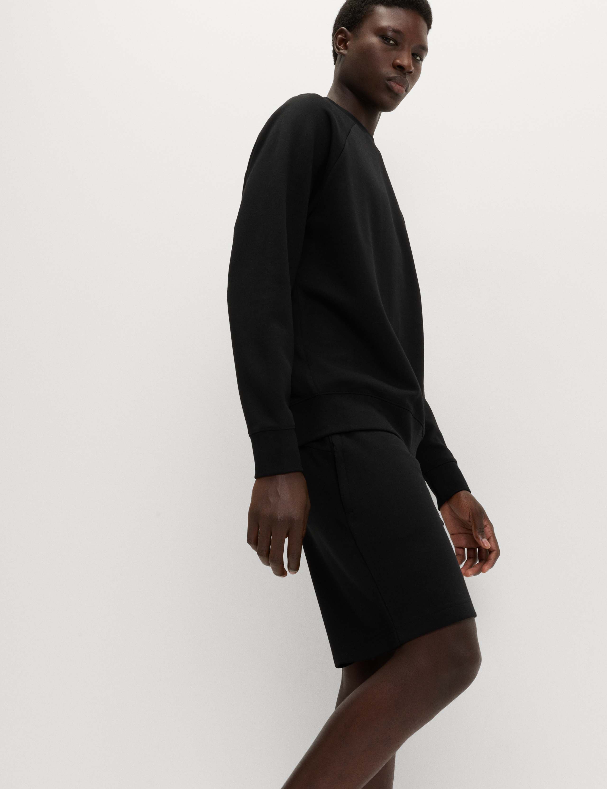 Jersey Crew Neck Sweatshirt