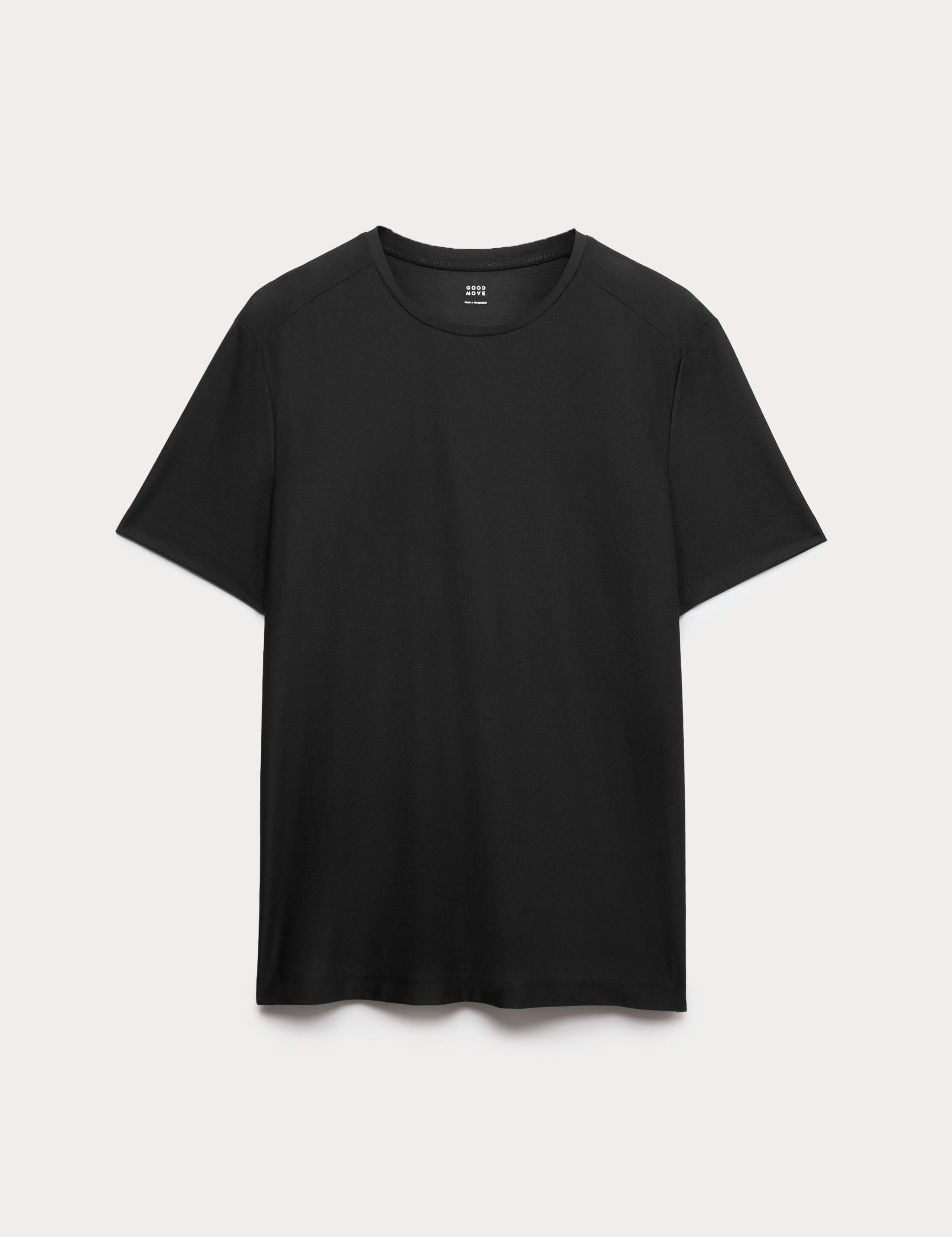 Activewear Jacquard Mesh Stripe T-Shirt