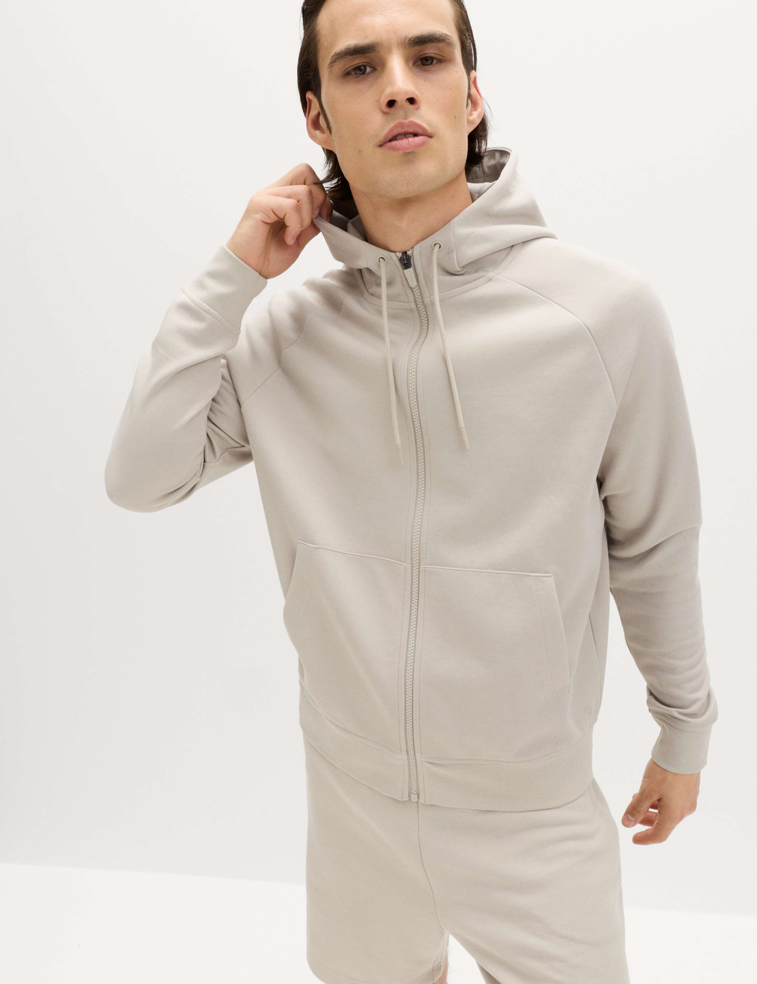 Performance Jersey Zip through Hooded Jacket