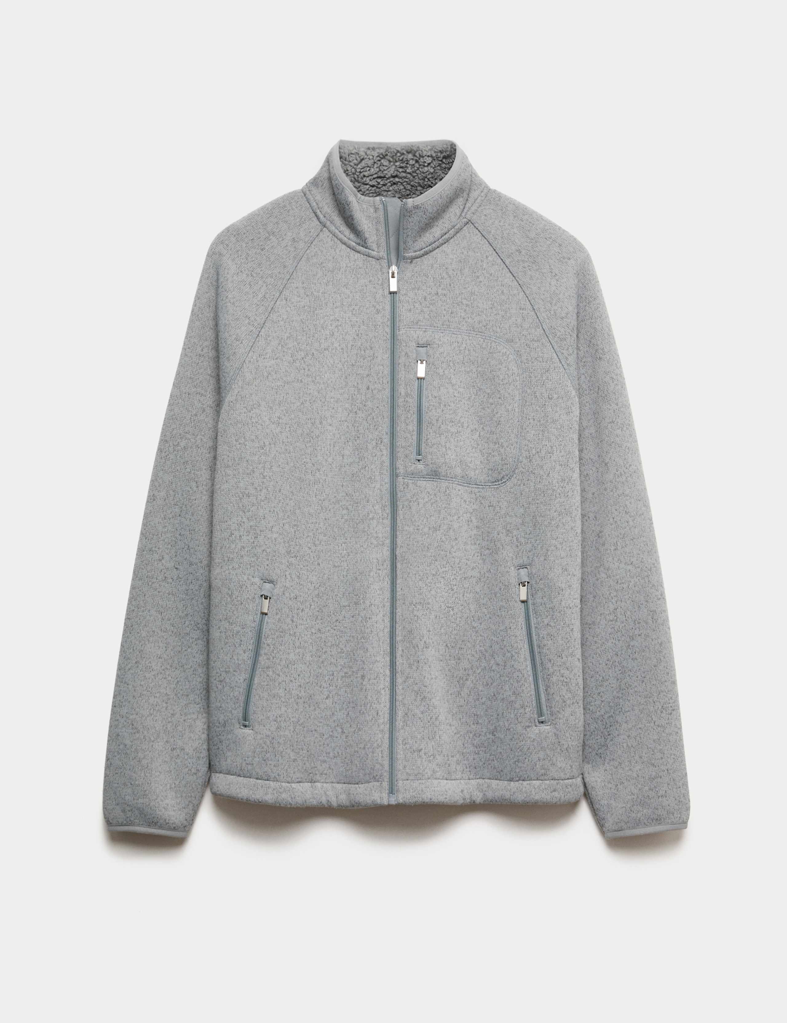 Zip Up Funnel Neck Fleece