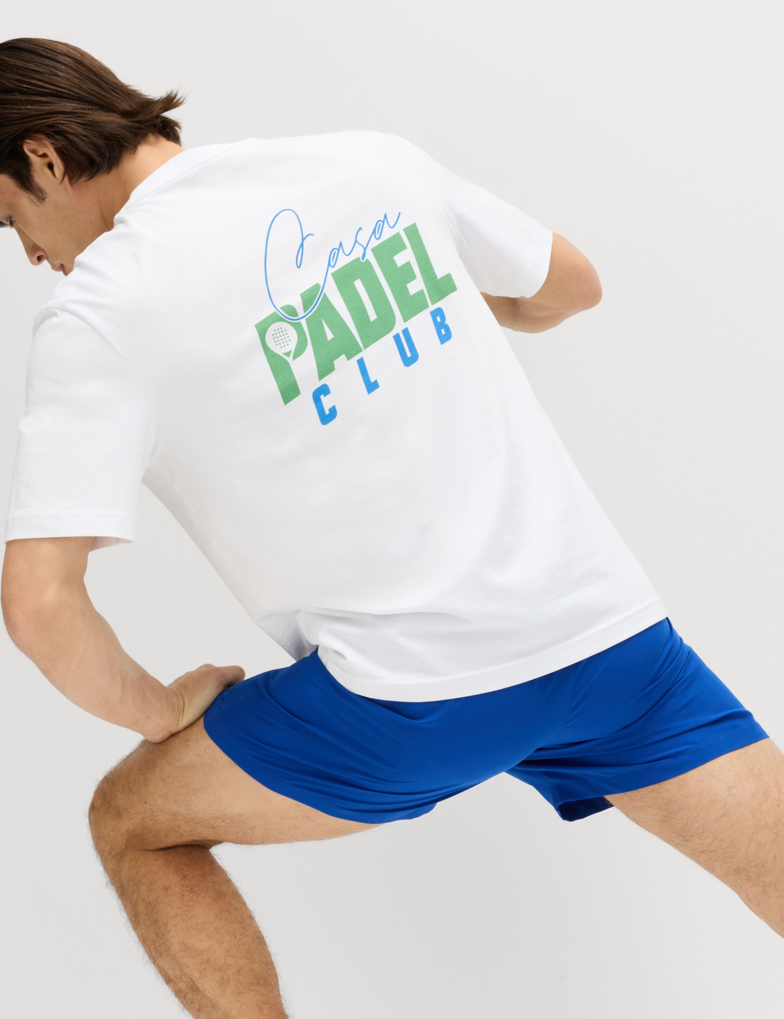 Pure Cotton Padel Graphic Crew Neck T-Shirt
