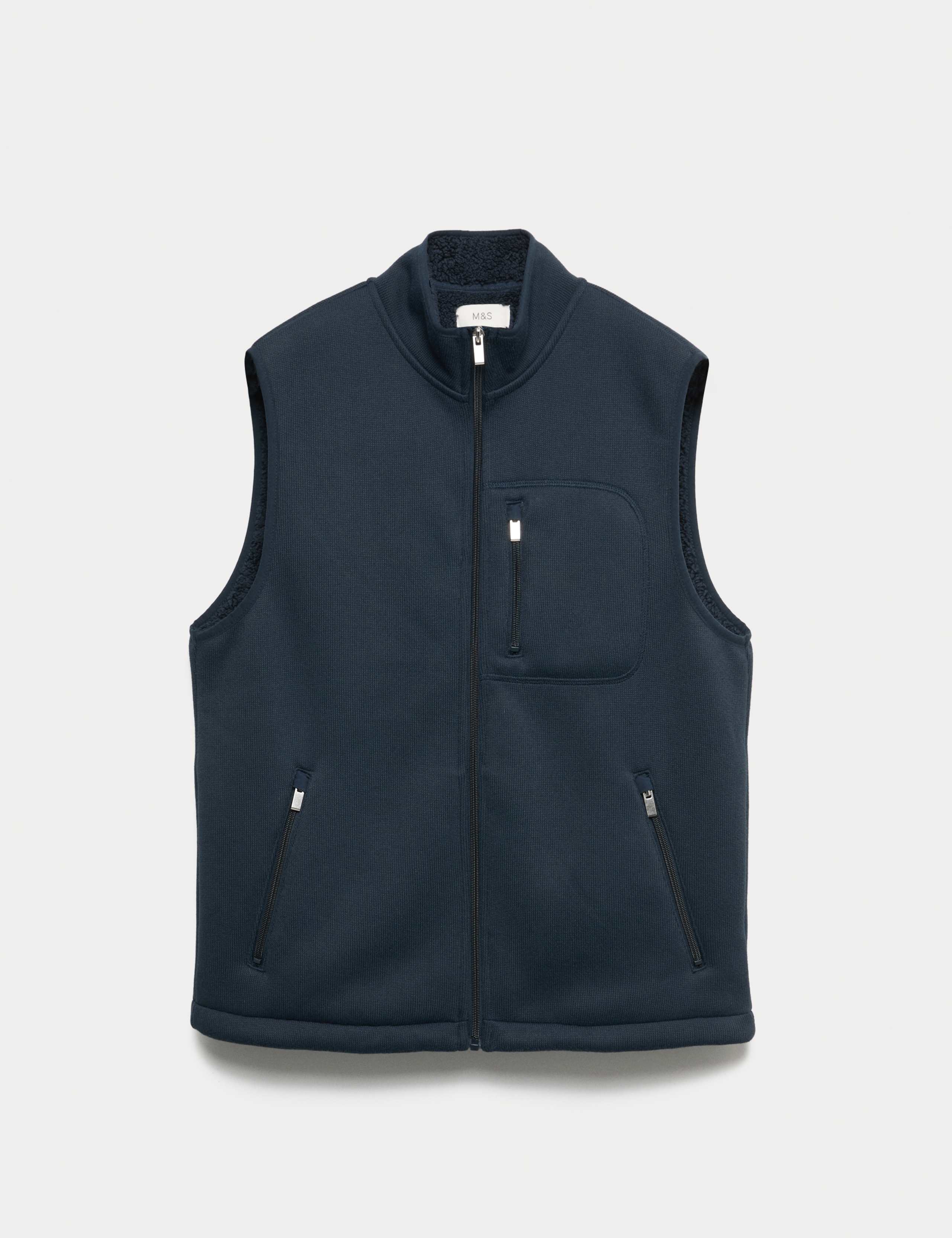 Fleece Lined Funnel Neck Gillet