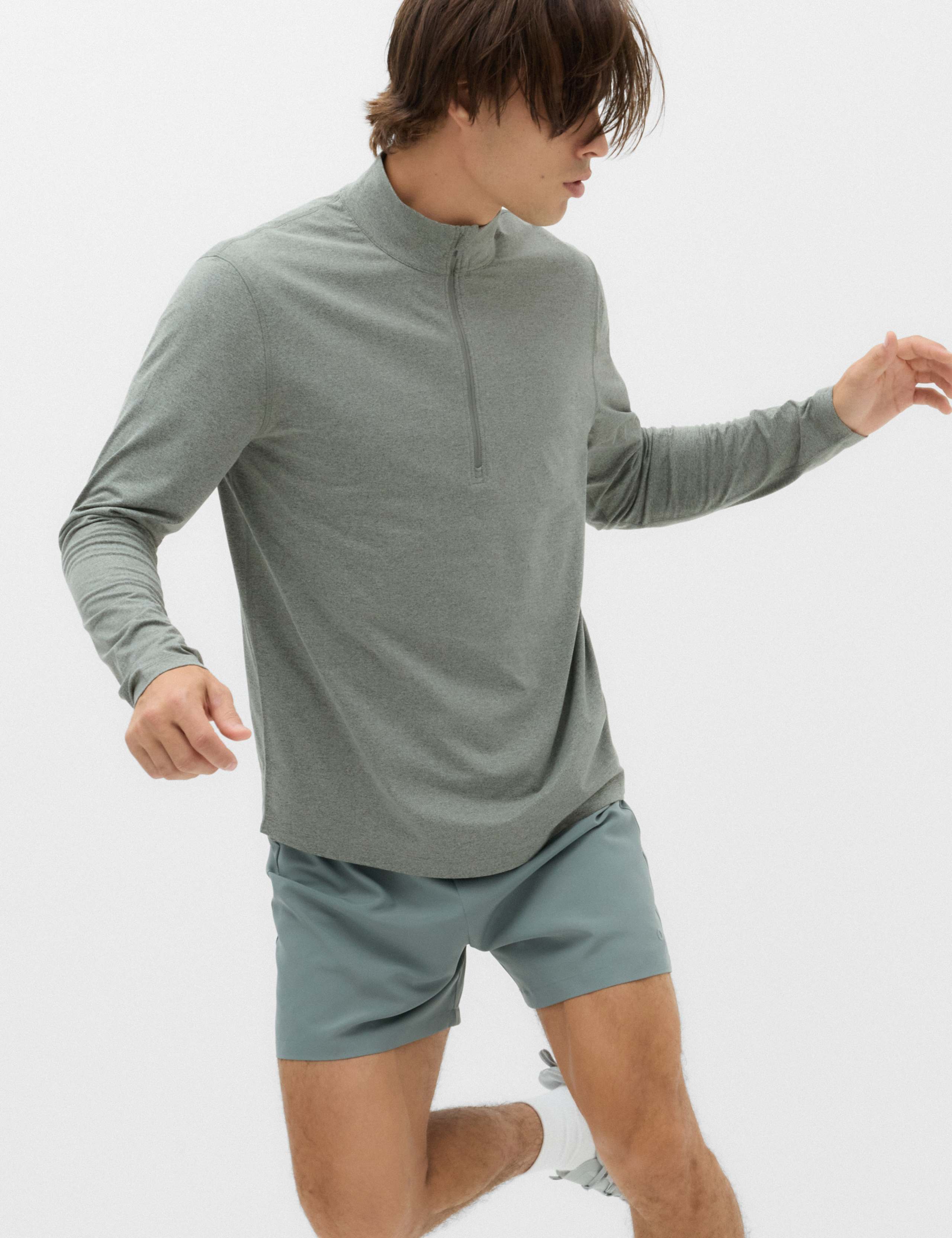 Supersoft Funnel Neck Half Zip Top