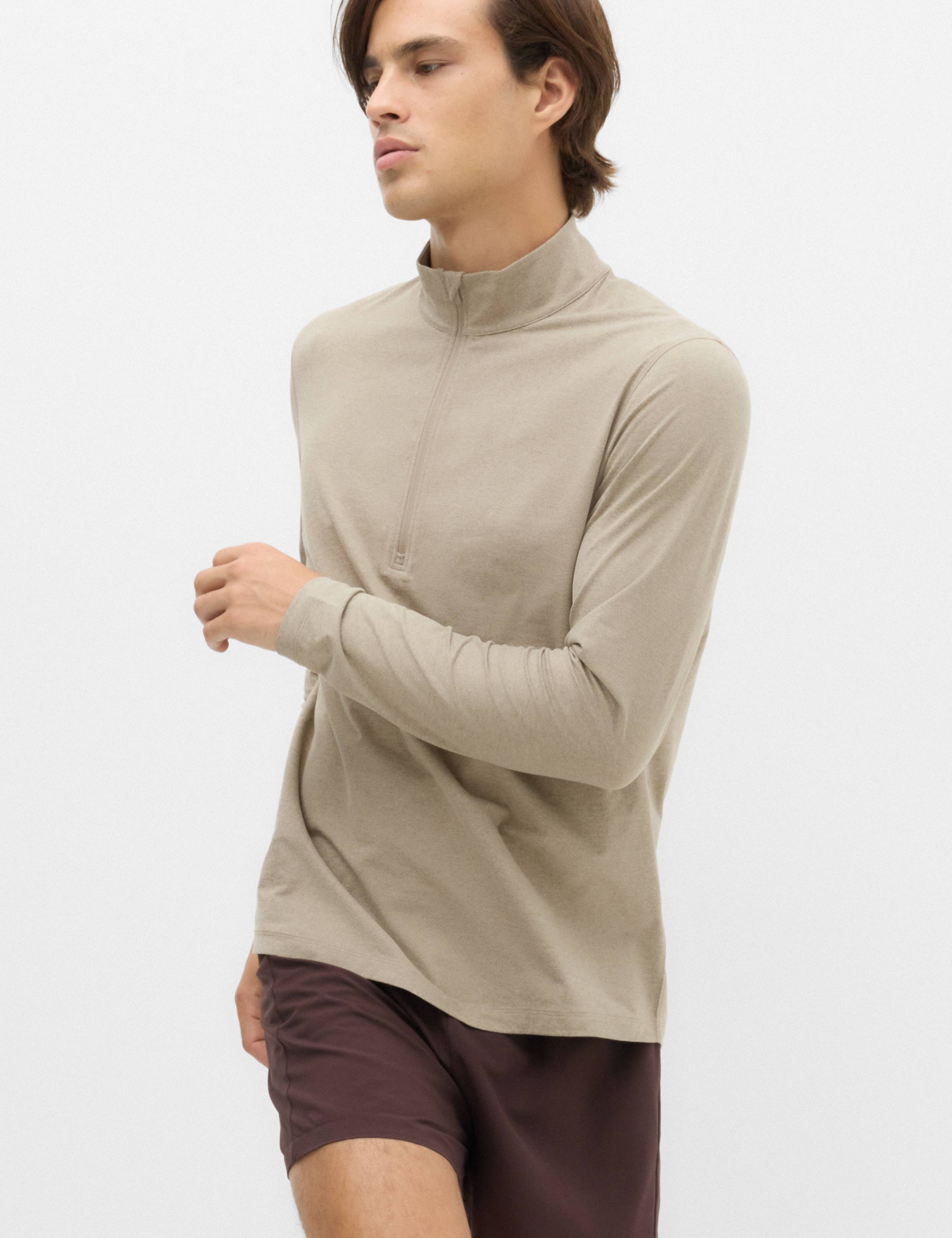 Supersoft Funnel Neck Half Zip Top