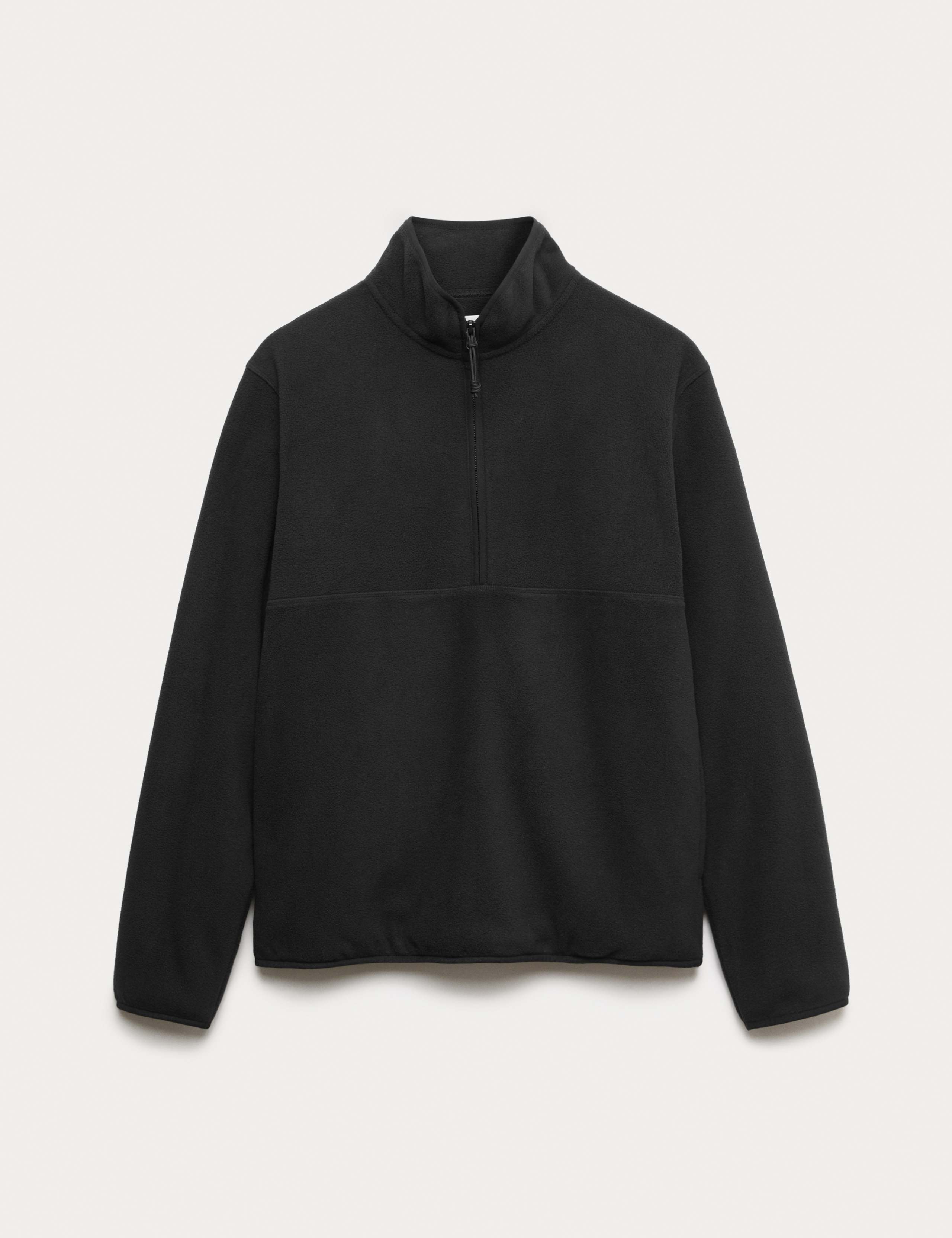 Half Zip Textured Fleece