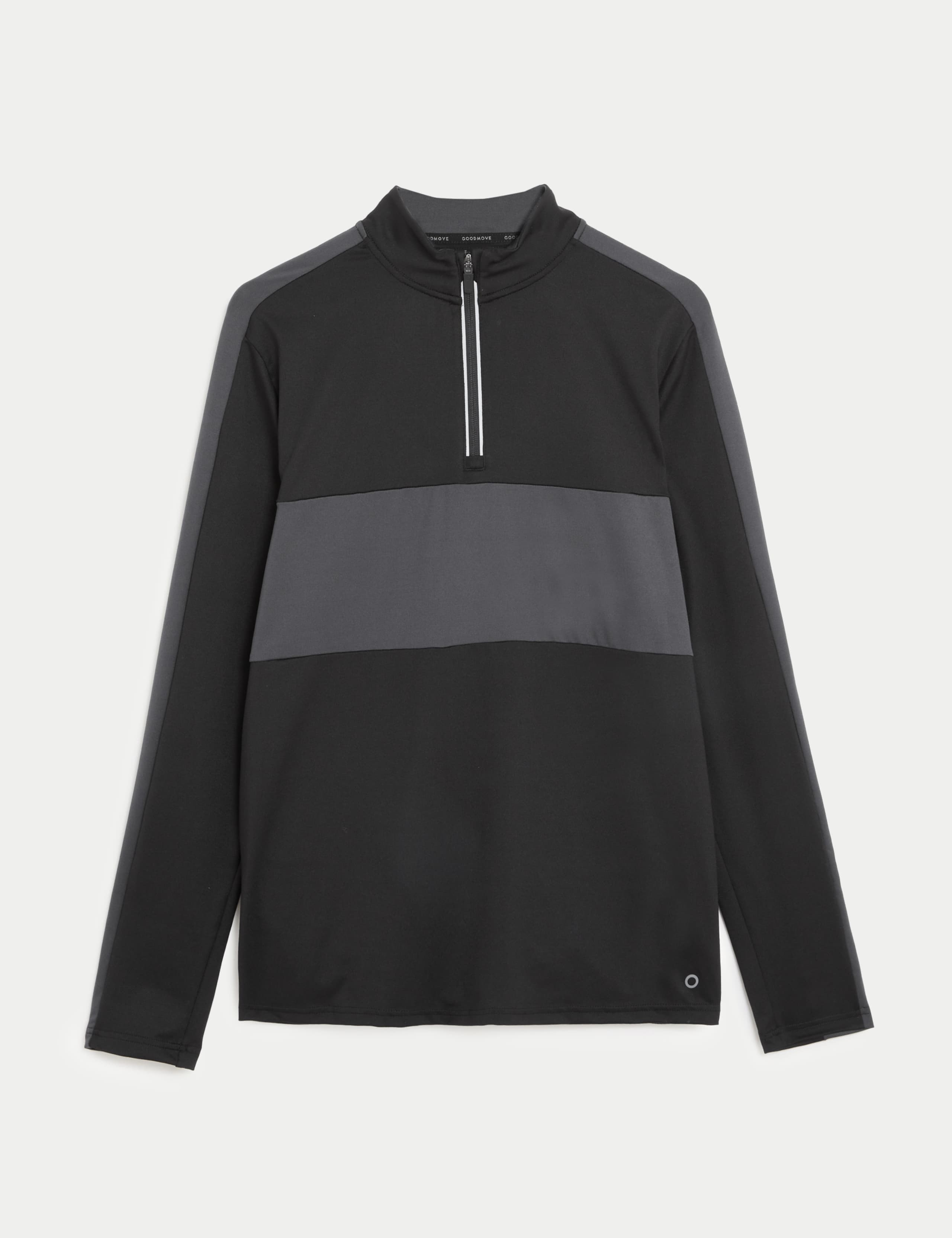 Colour Block Half Zip Top
