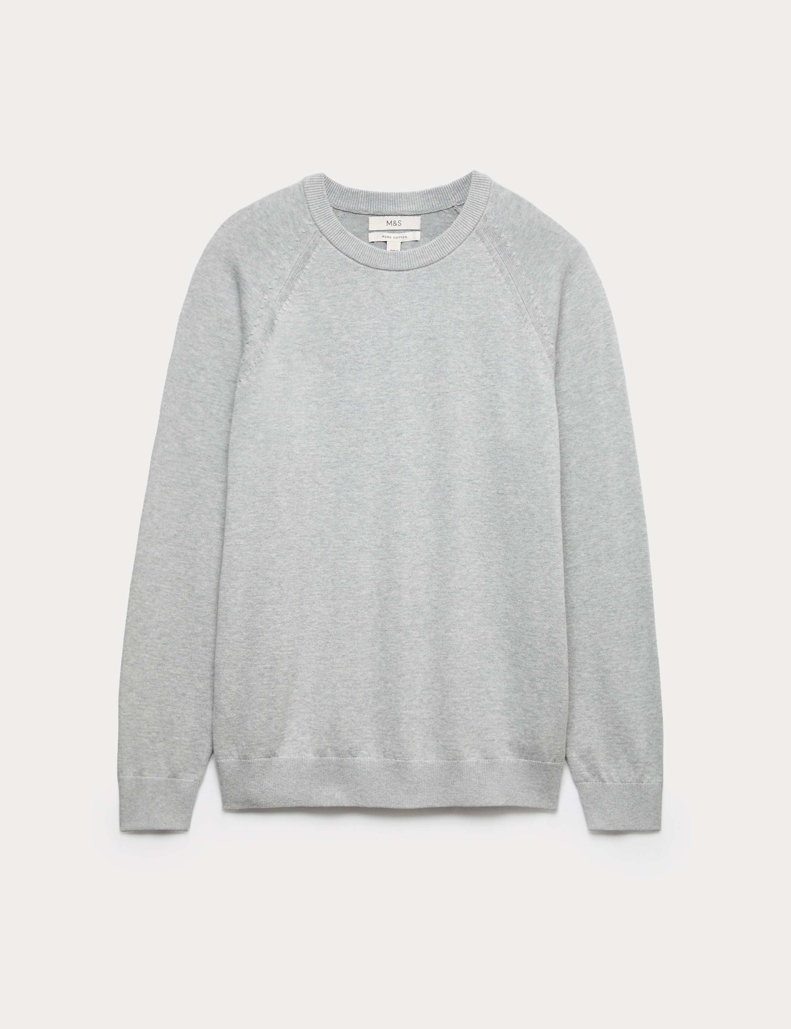 Pure Cotton Crew Neck Jumper