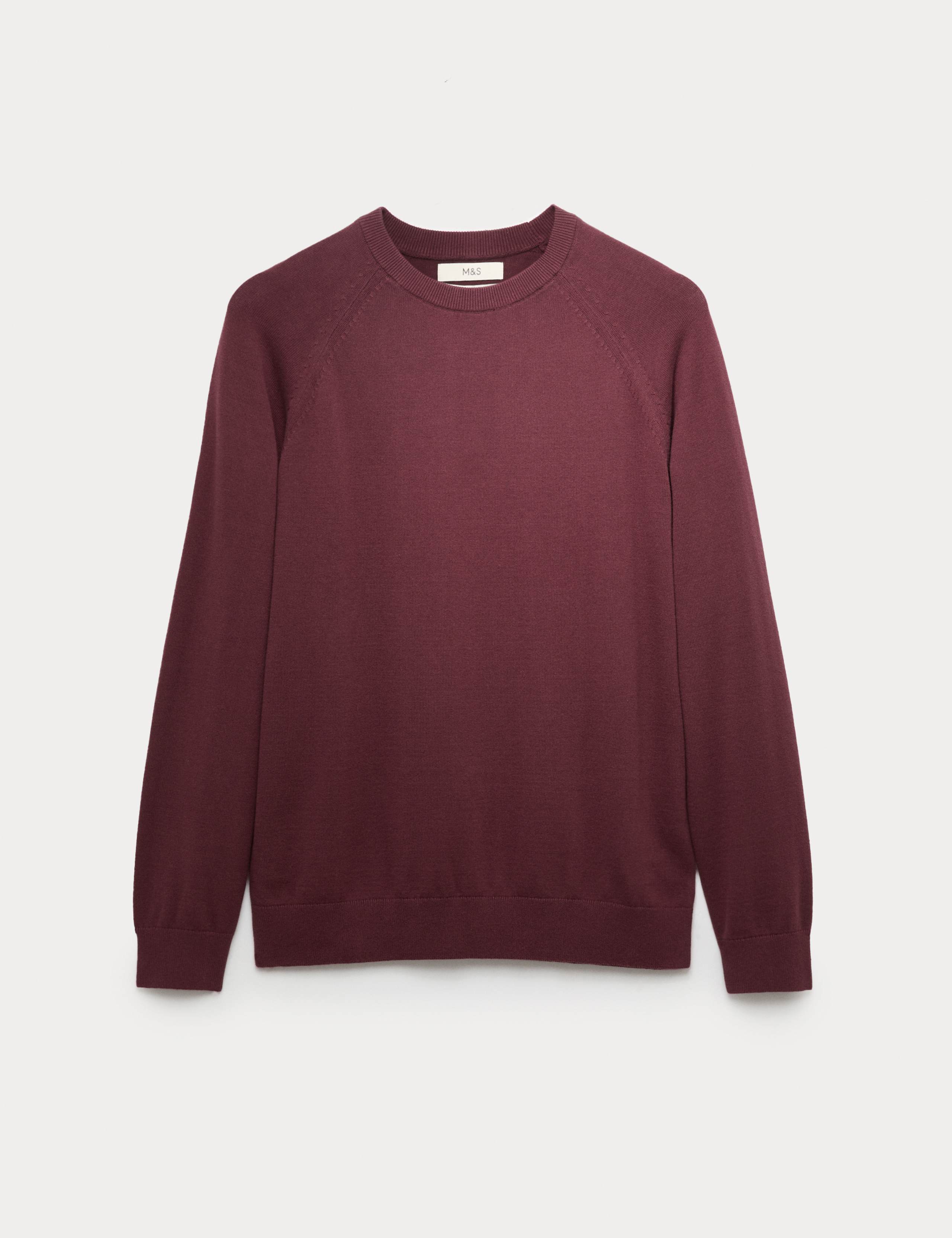 Pure Cotton Crew Neck Jumper