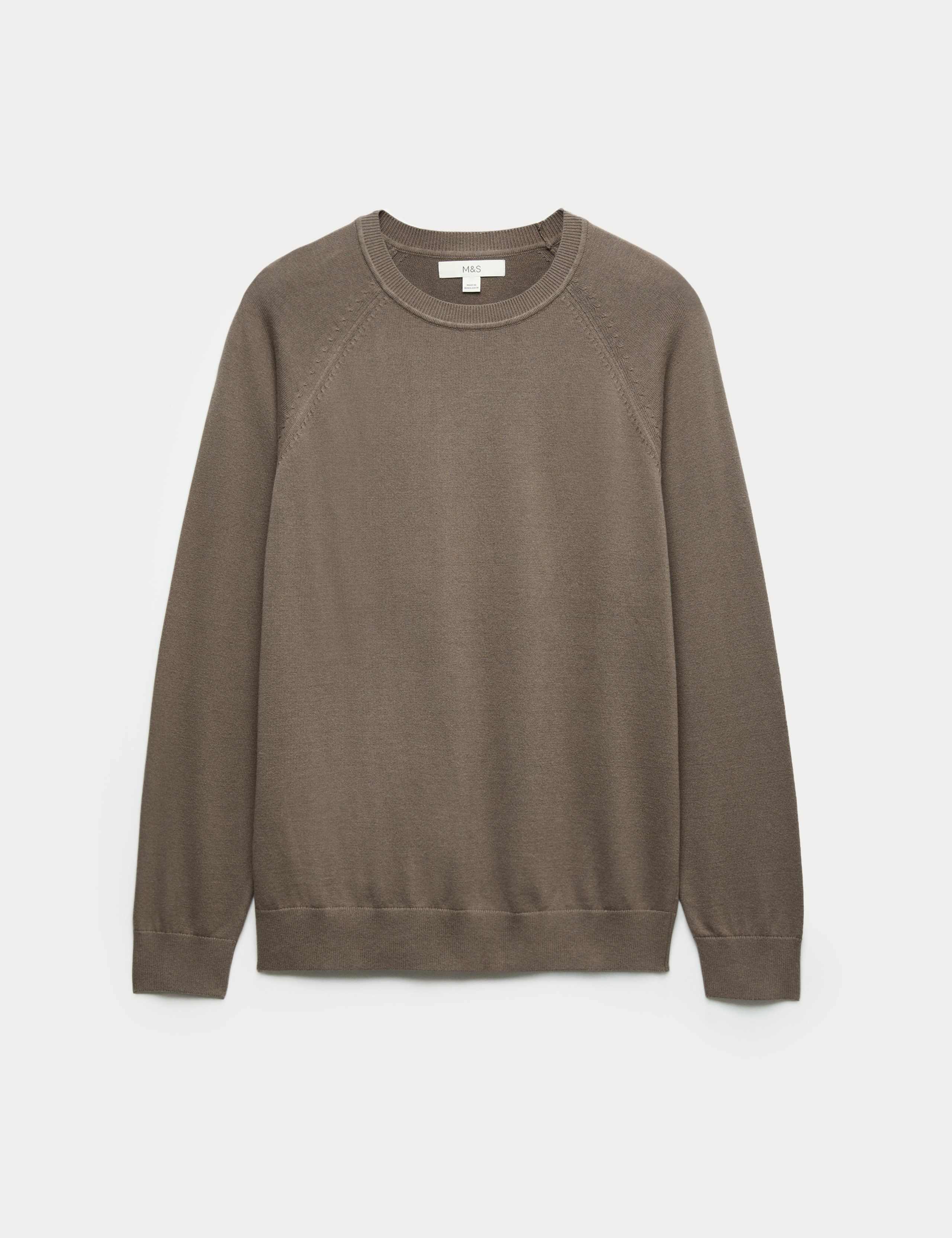 Pure Cotton Crew Neck Jumper
