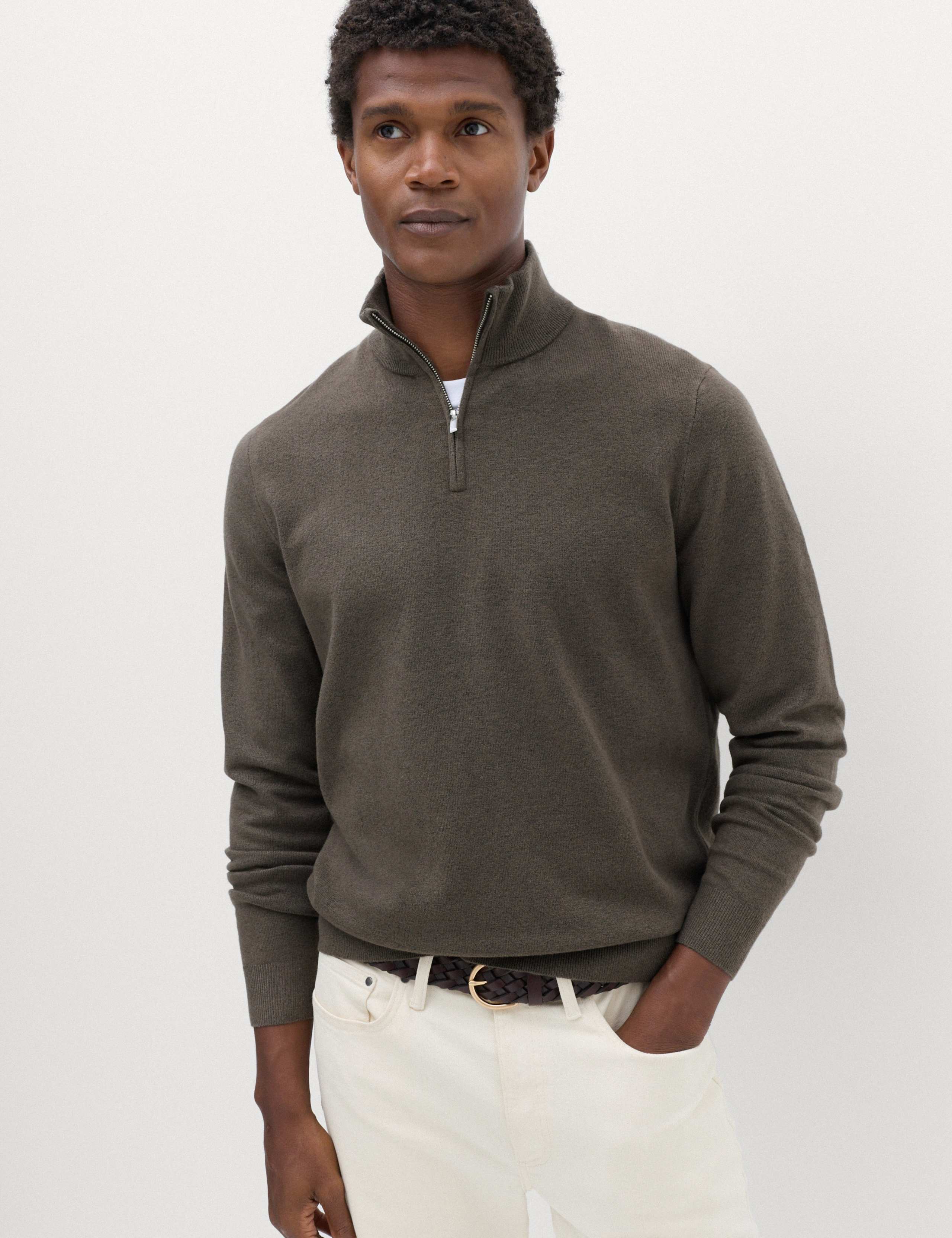 Air-Yarn Half Zip Jumper