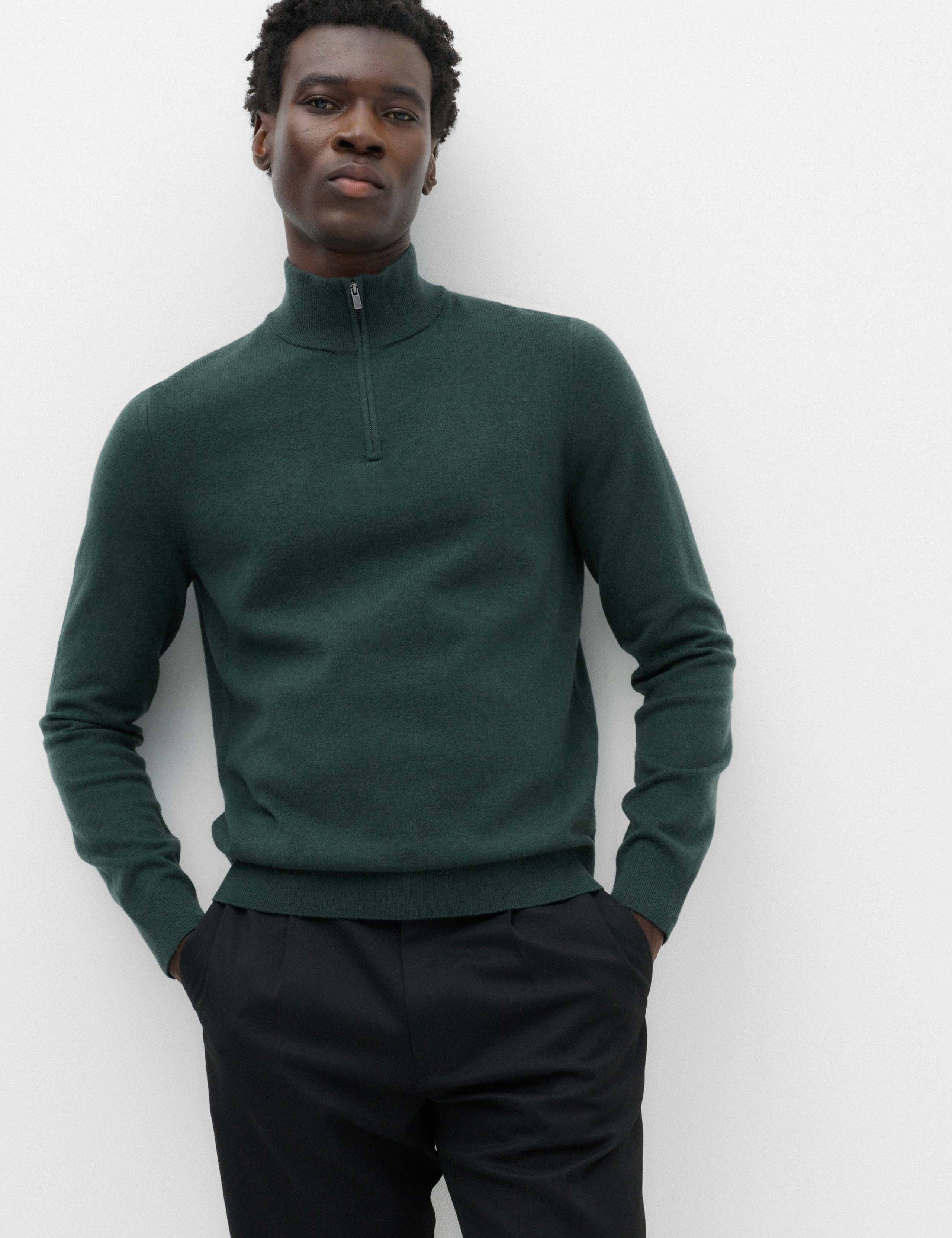 Air-Yarn Half Zip Jumper