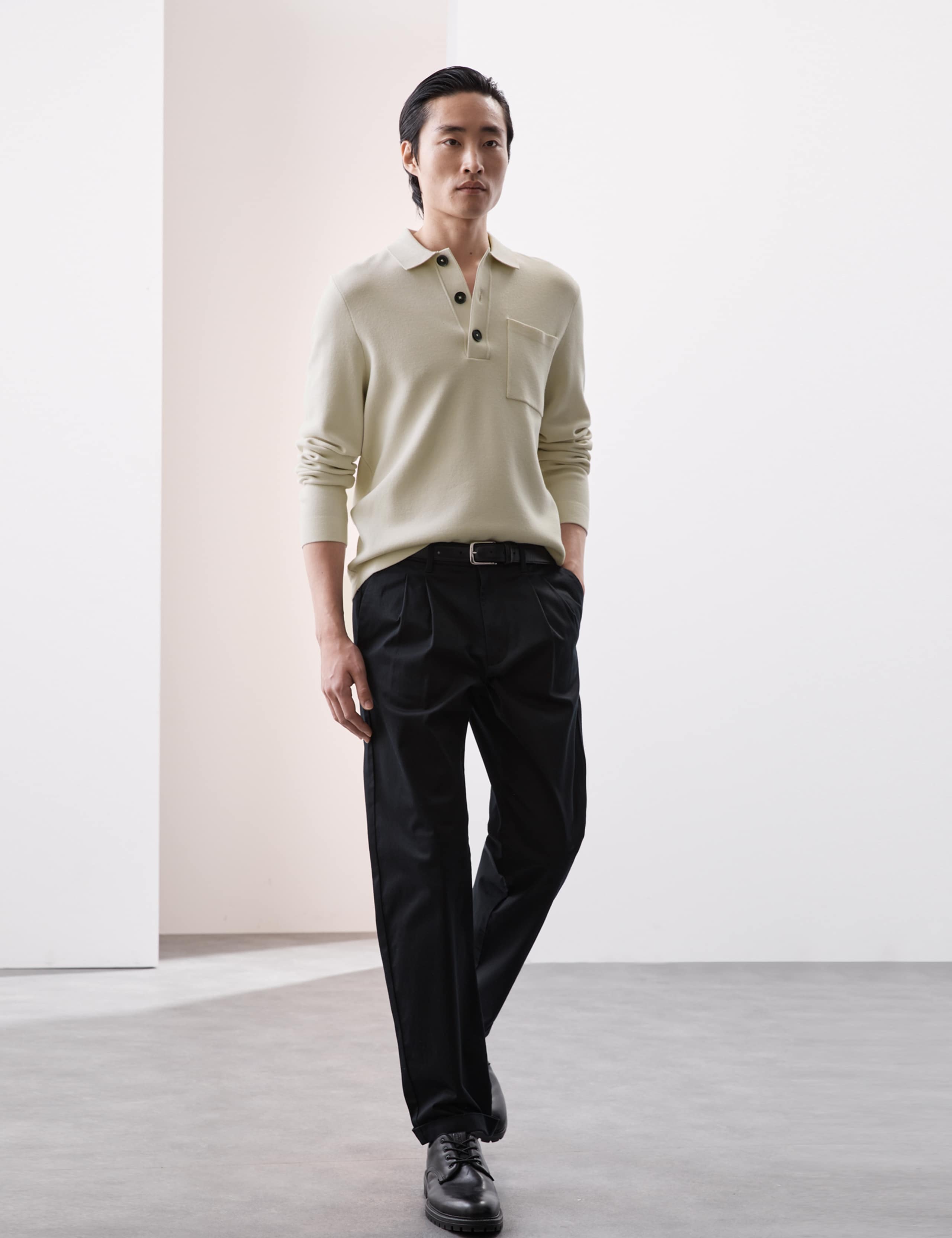 Knitted Polo Shirt