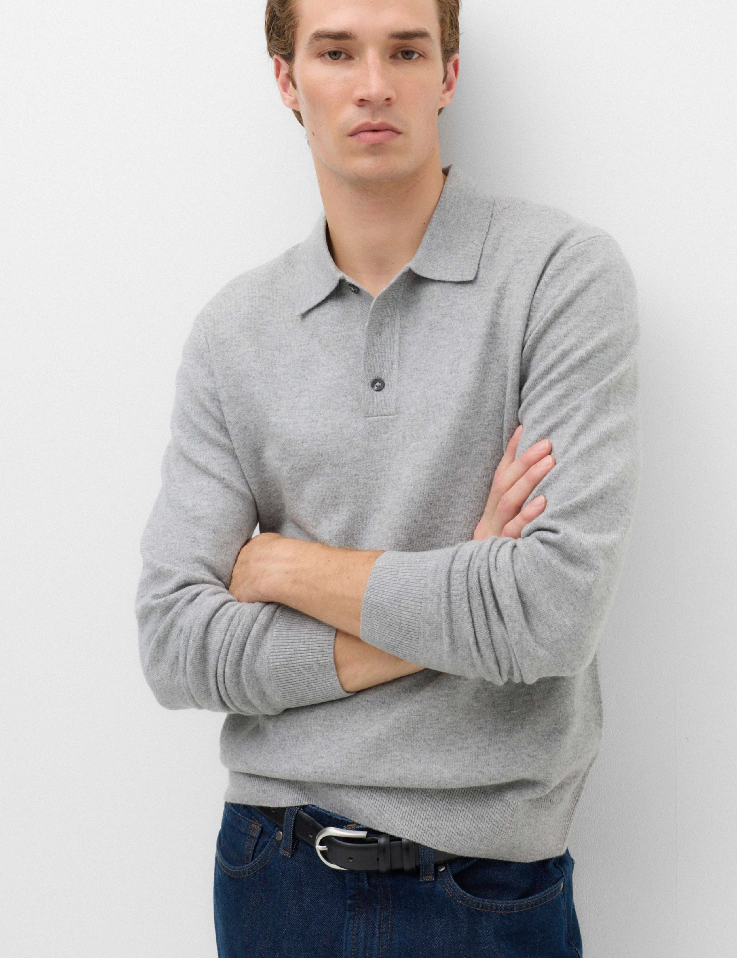 Air-Yarn Polo Jumper