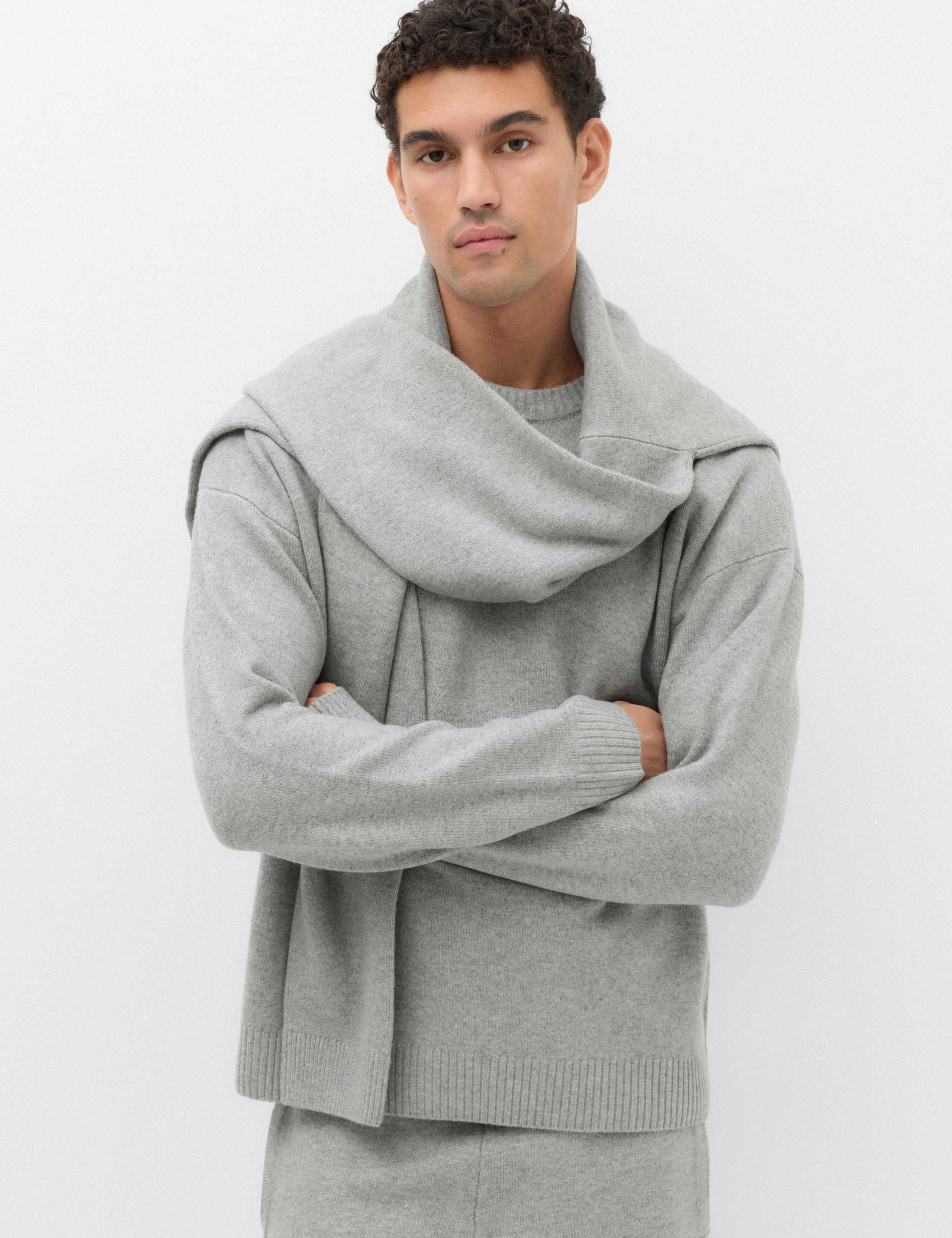 Relaxed Air-Yarn Crew Neck Jumper