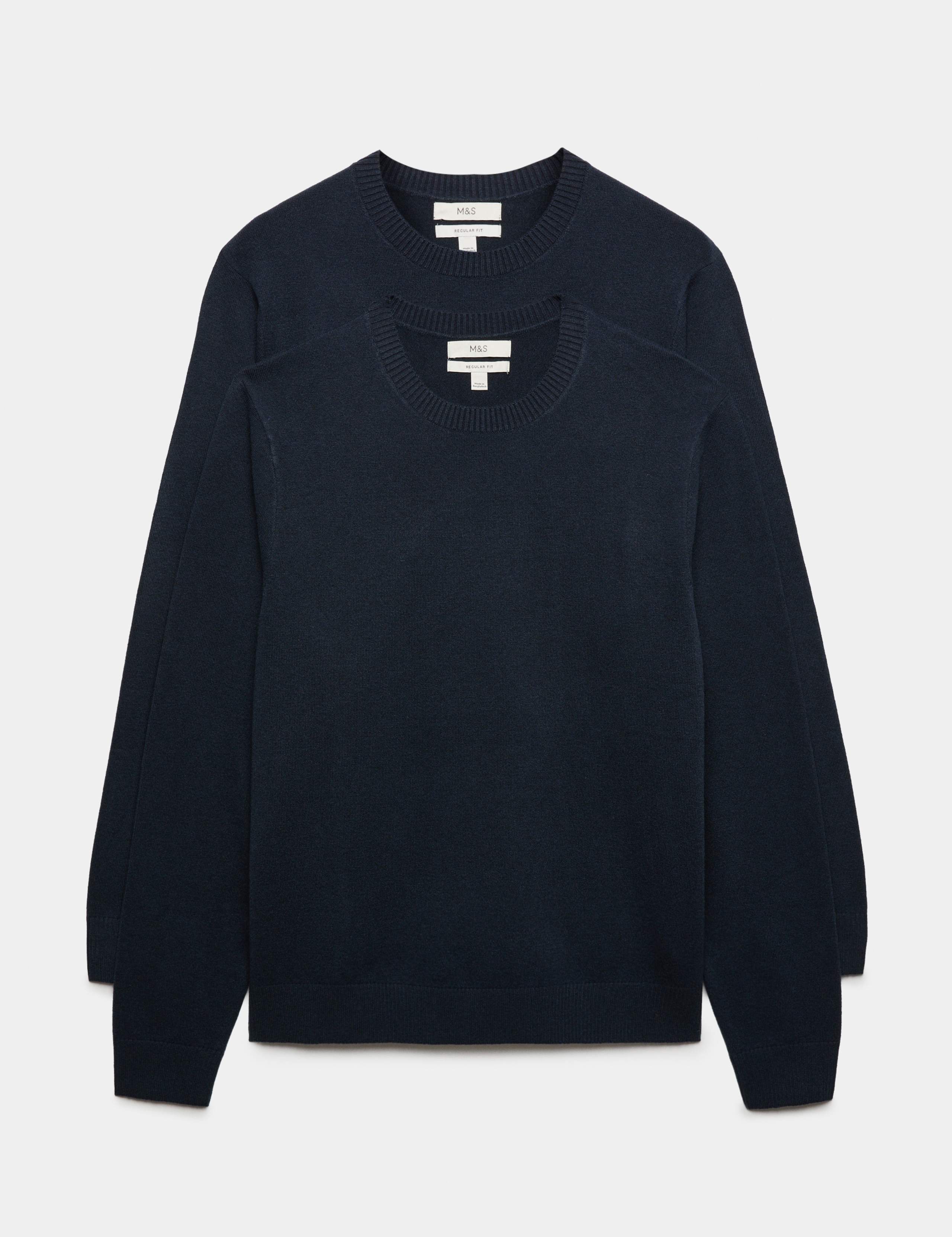 2 Pack Air Yarn Crew Neck Jumpers