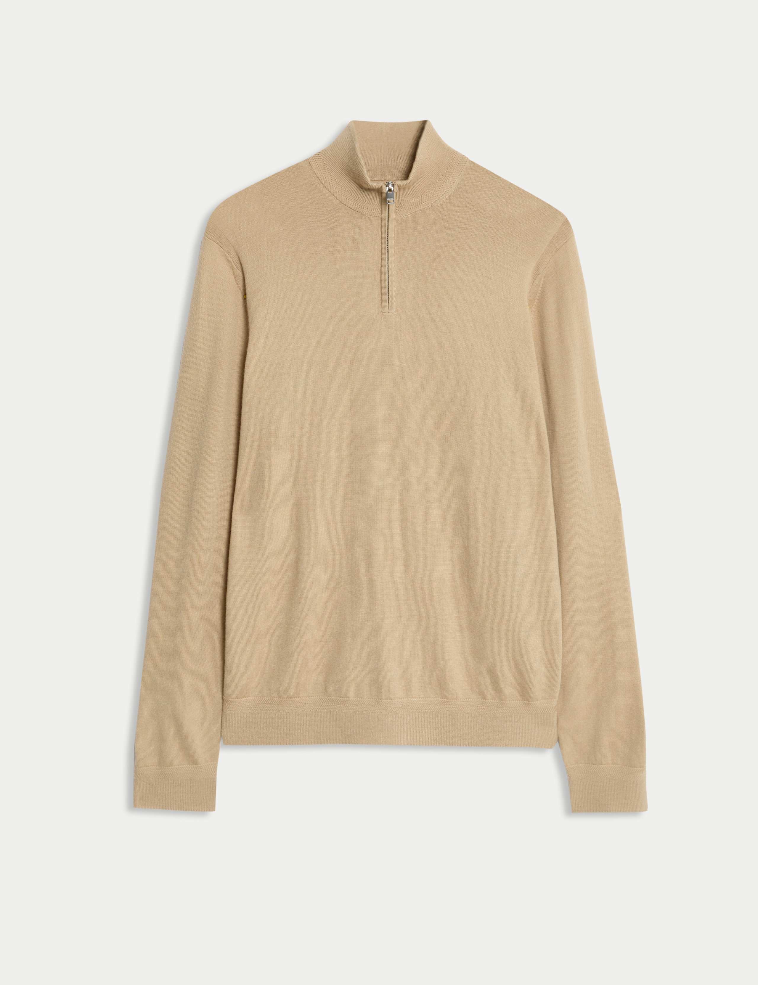 Extra Fine Merino Half Zip Jumper