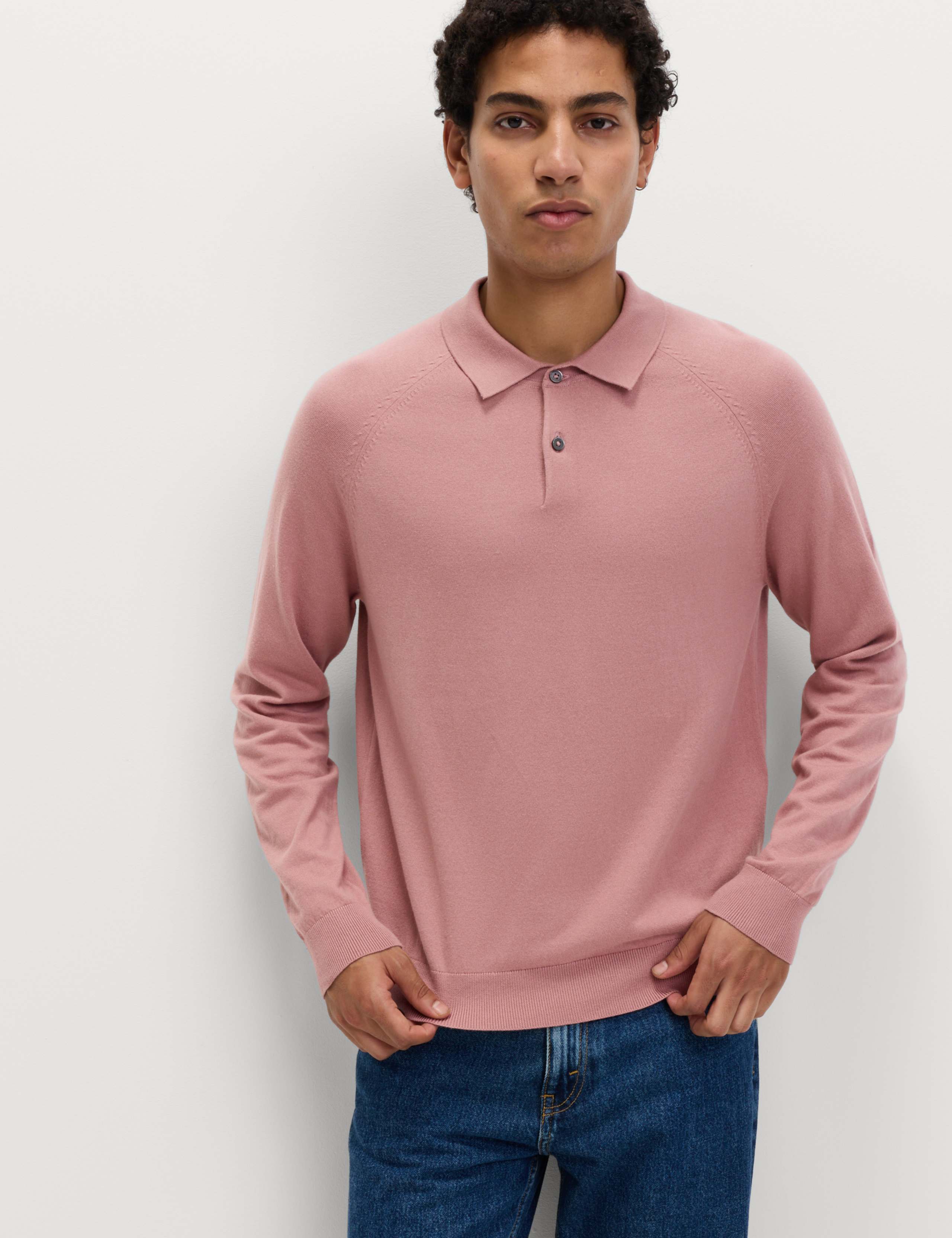 Cotton Rich Knitted Polo Shirt