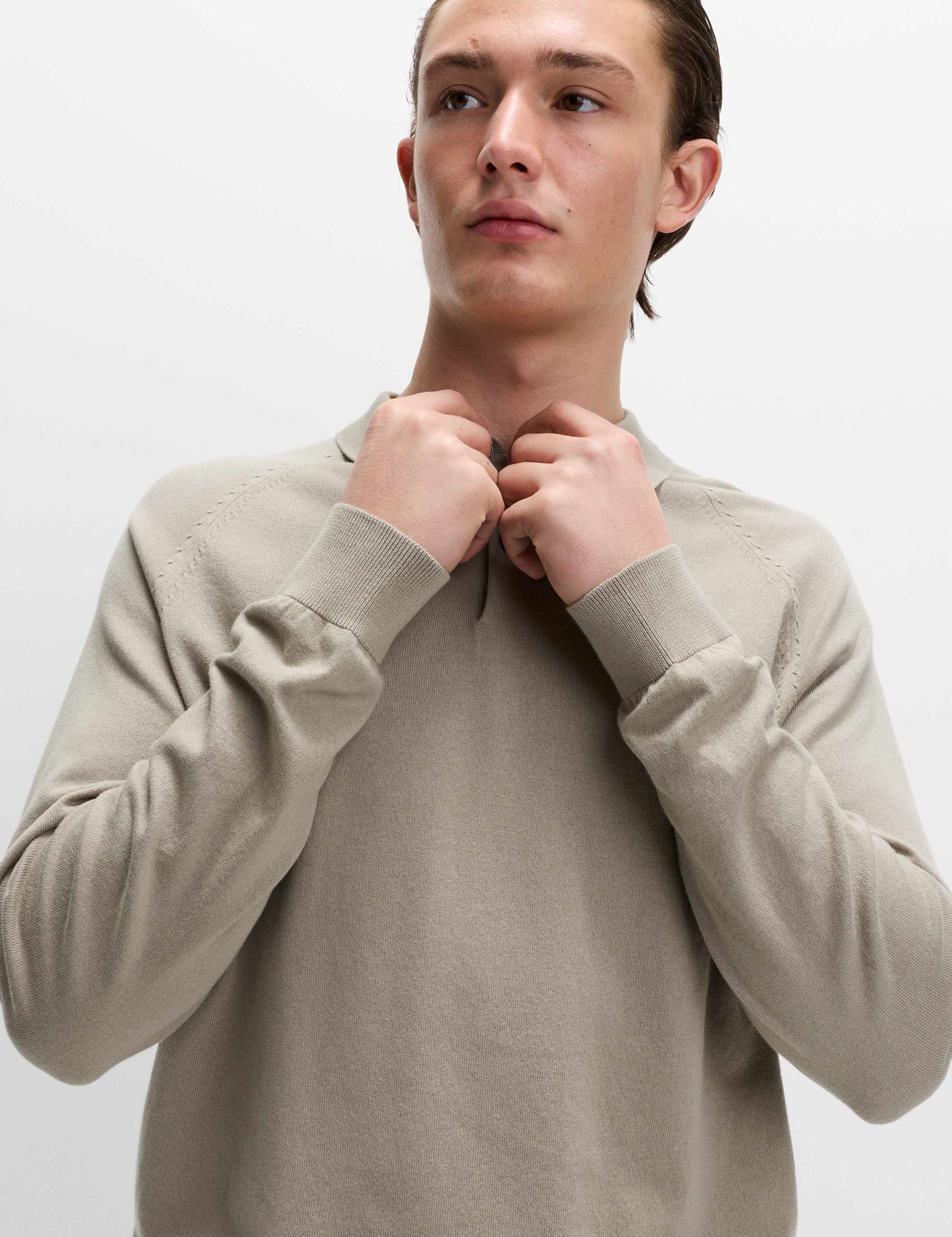 Cotton Rich Knitted Polo Shirt