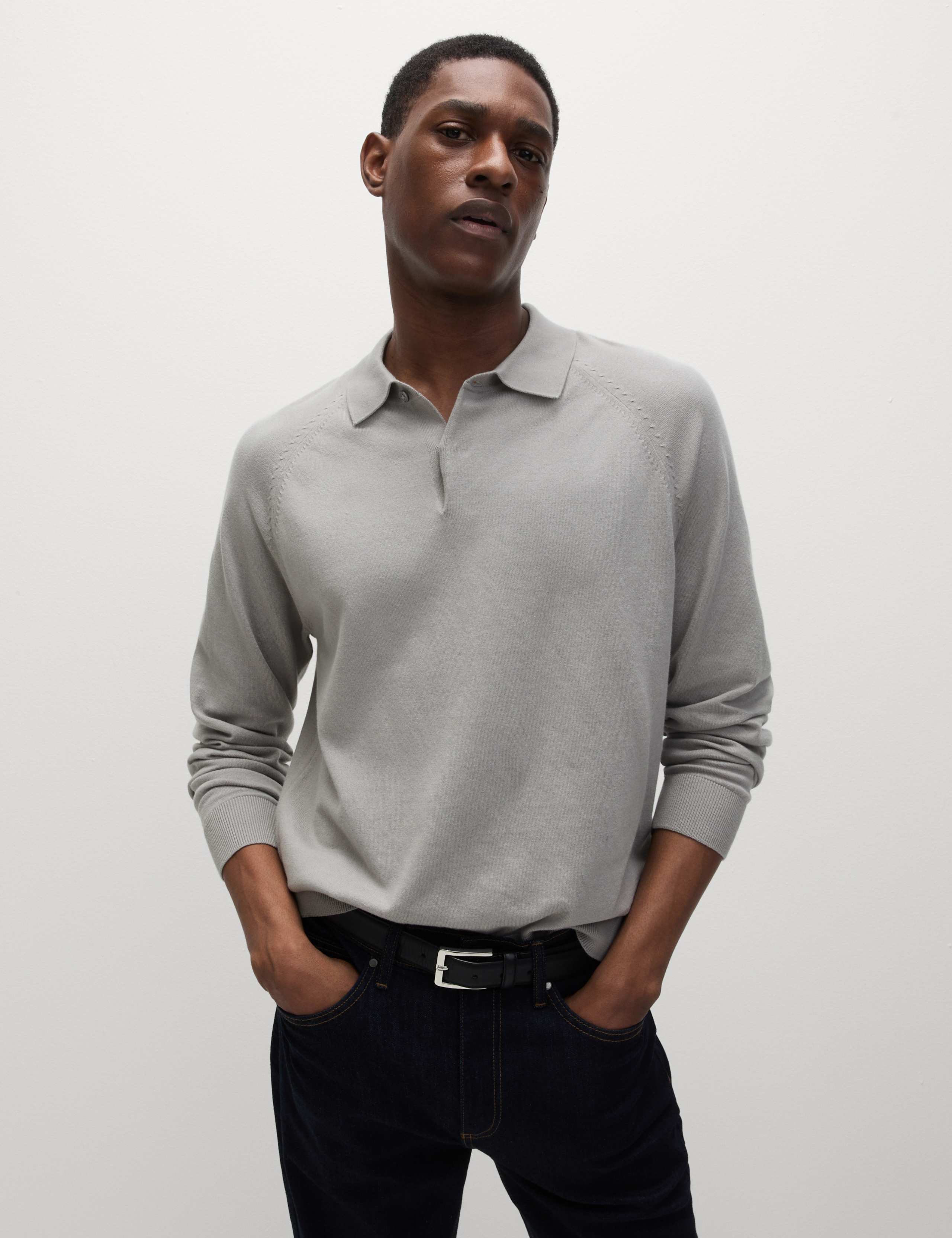 Cotton Rich Knitted Polo Shirt