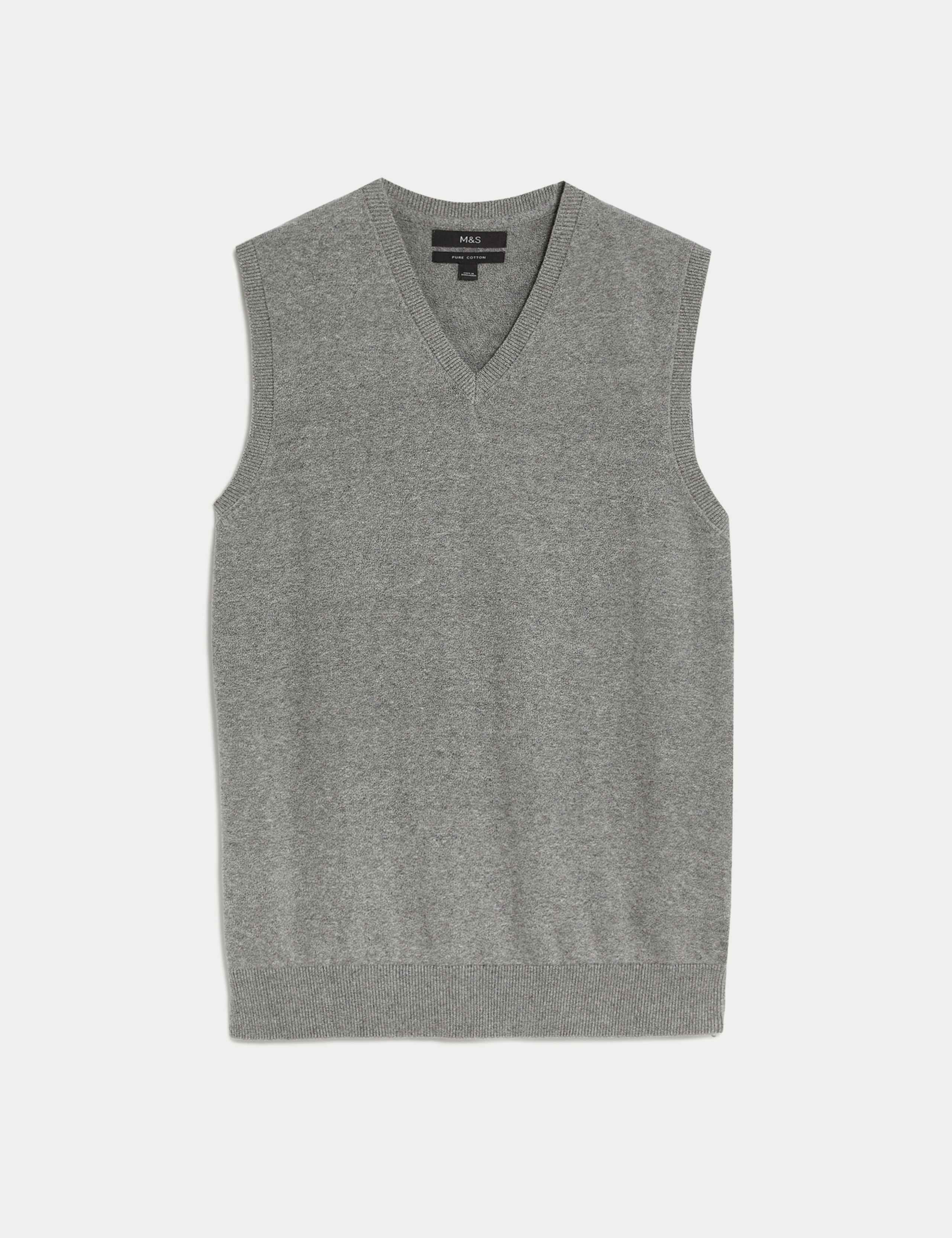 Pure Cotton Sleeveless Jumper