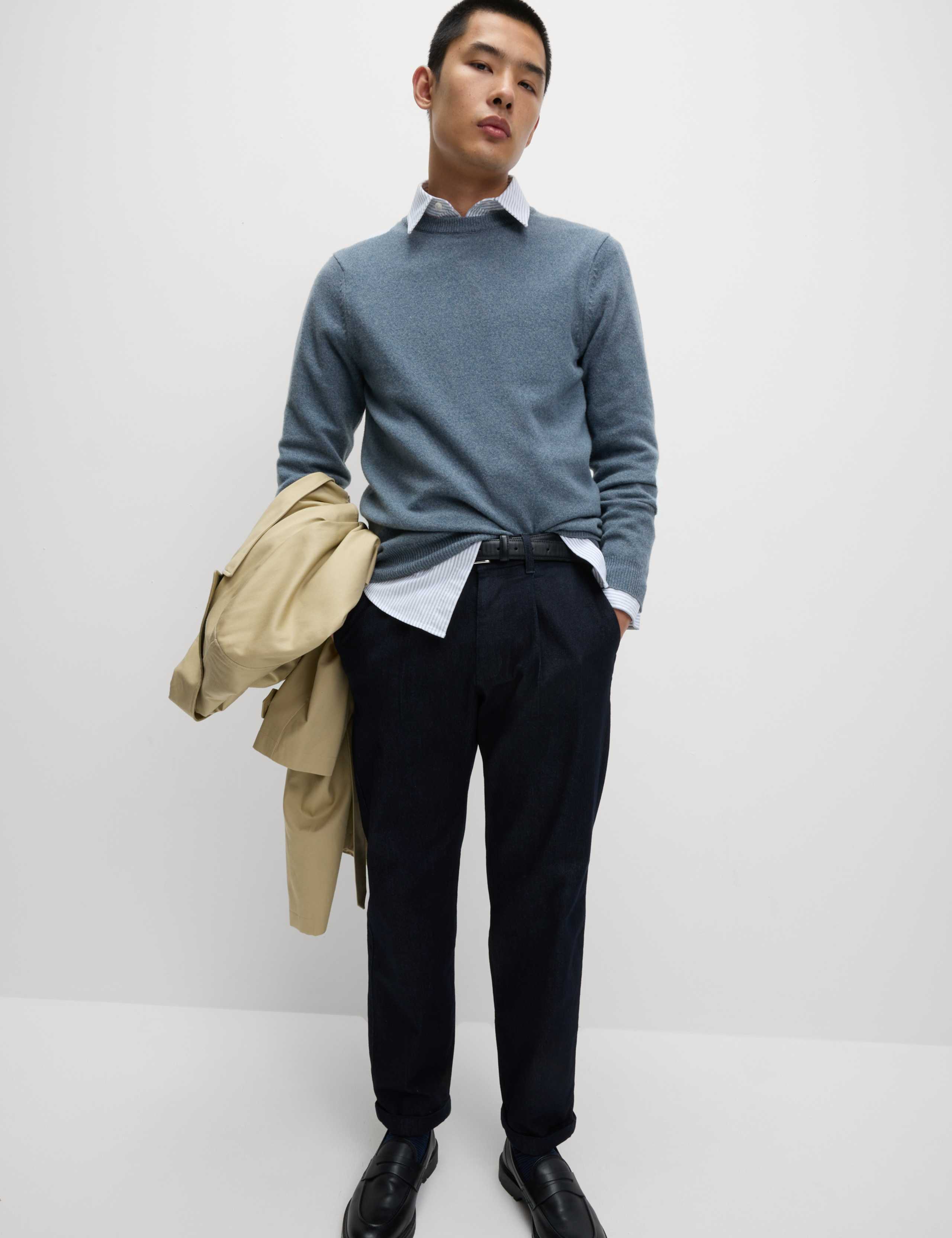 Pure Extra Fine Lambswool Crew Neck Jumper
