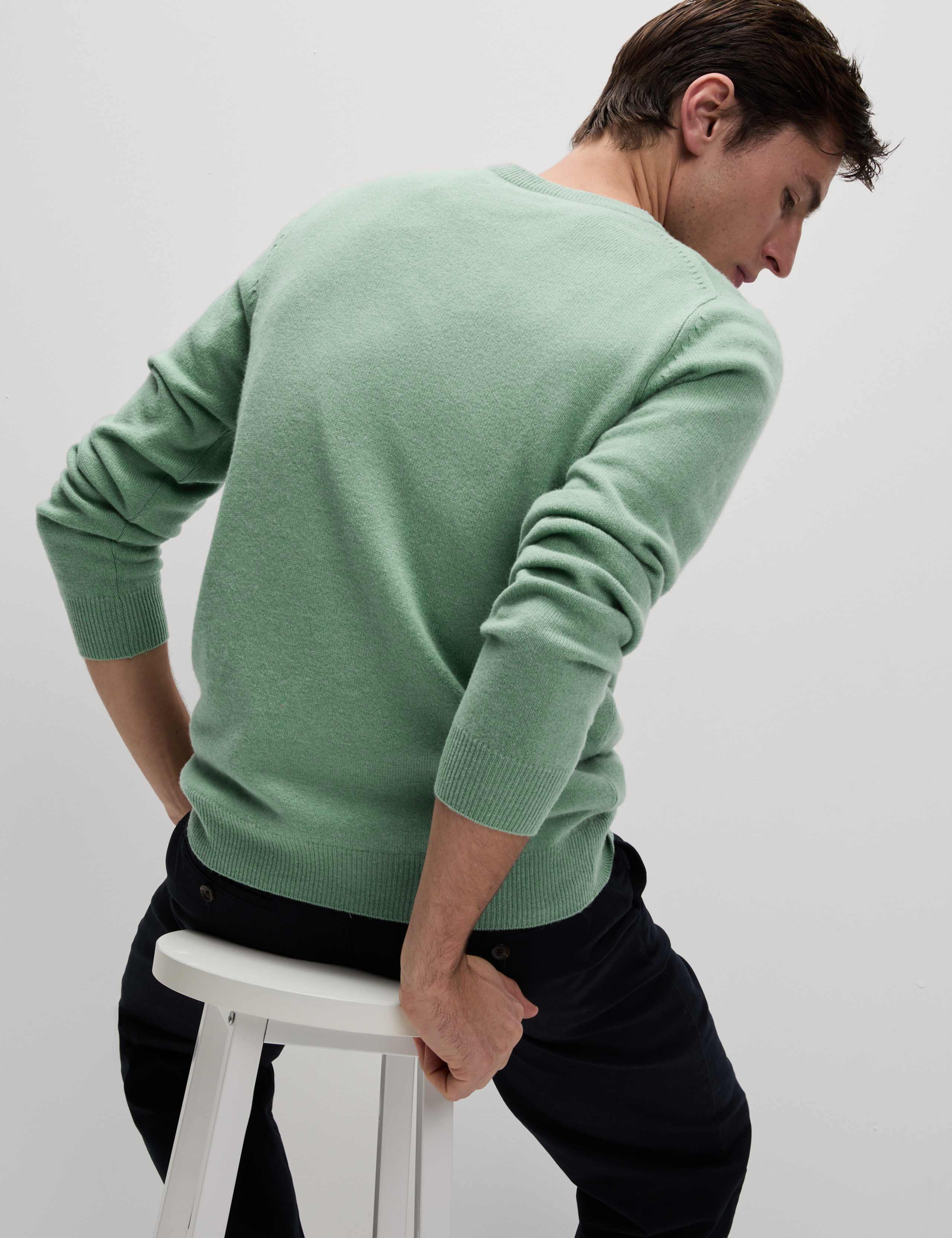 Pure Extra Fine Lambswool Crew Neck Jumper