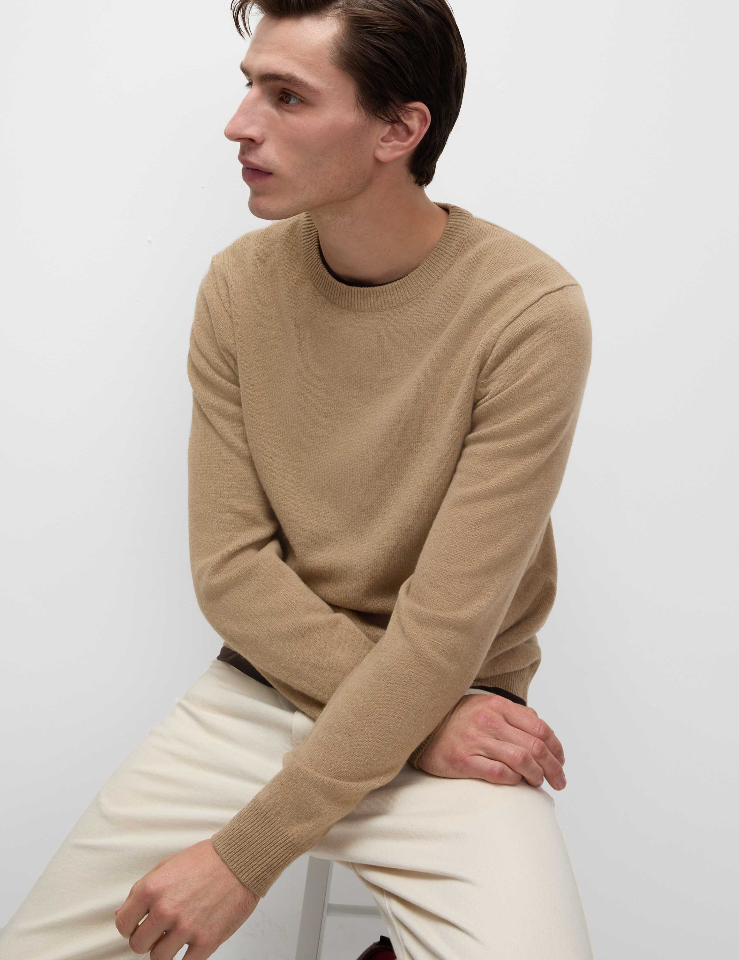 Pure Extra Fine Lambswool Crew Neck Jumper