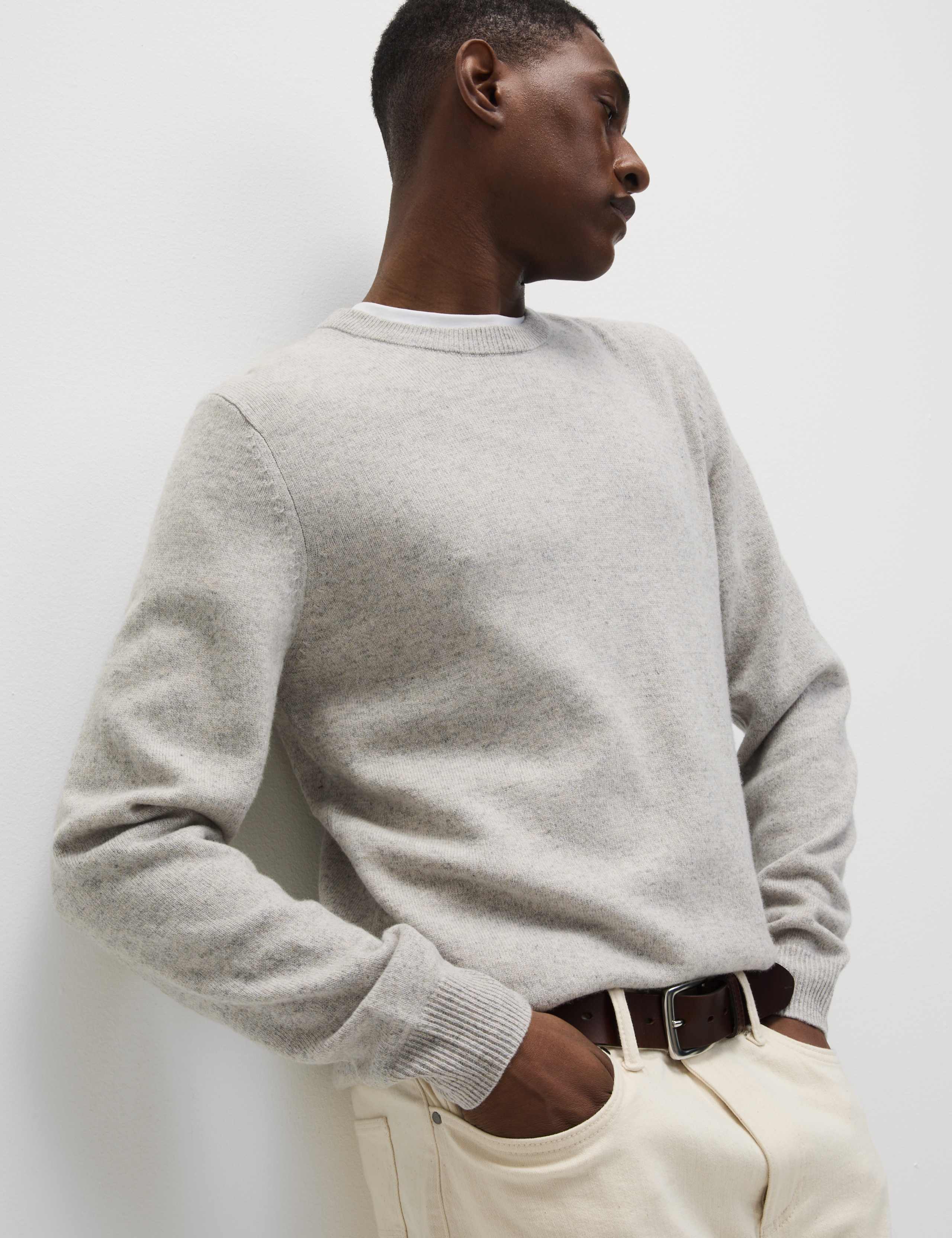 Pure Extra Fine Lambswool Crew Neck Jumper